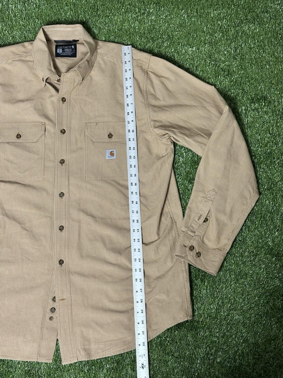 Carhartt Carhartt Loose Fit Long Sleeve Button Down size TALL LARGE Size US L / EU 52-54 / 3 - 2 Thumbnail
