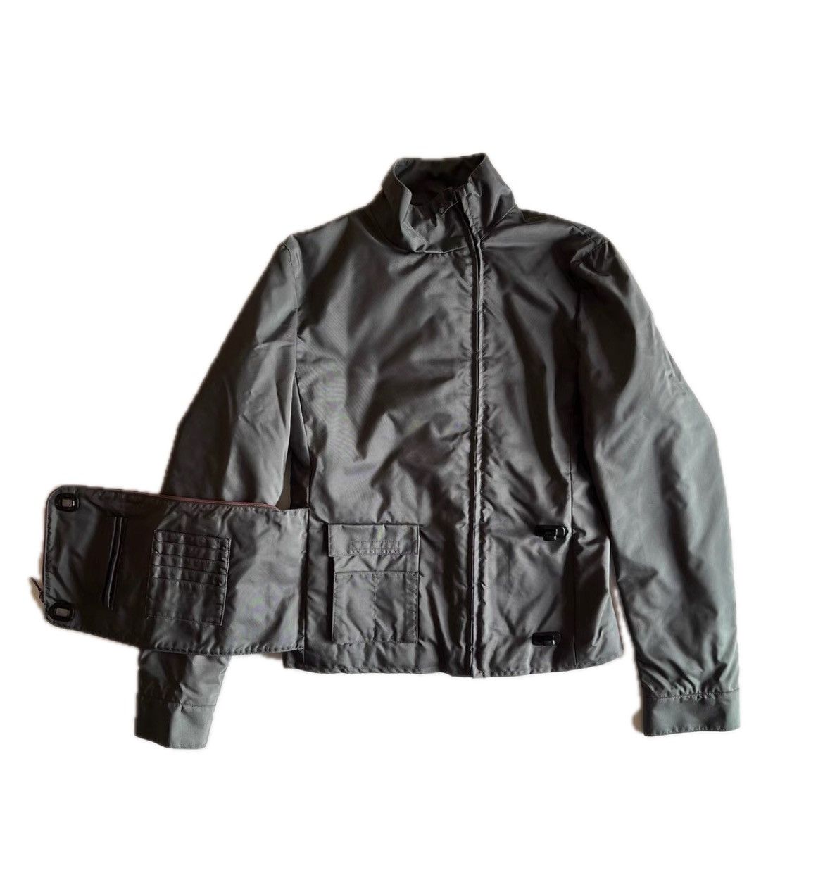 Miu Miu Miu Miu F/W1999 nylon & wool jacket Size US M / EU 48-50 / 2 - 1 Thumbnail
