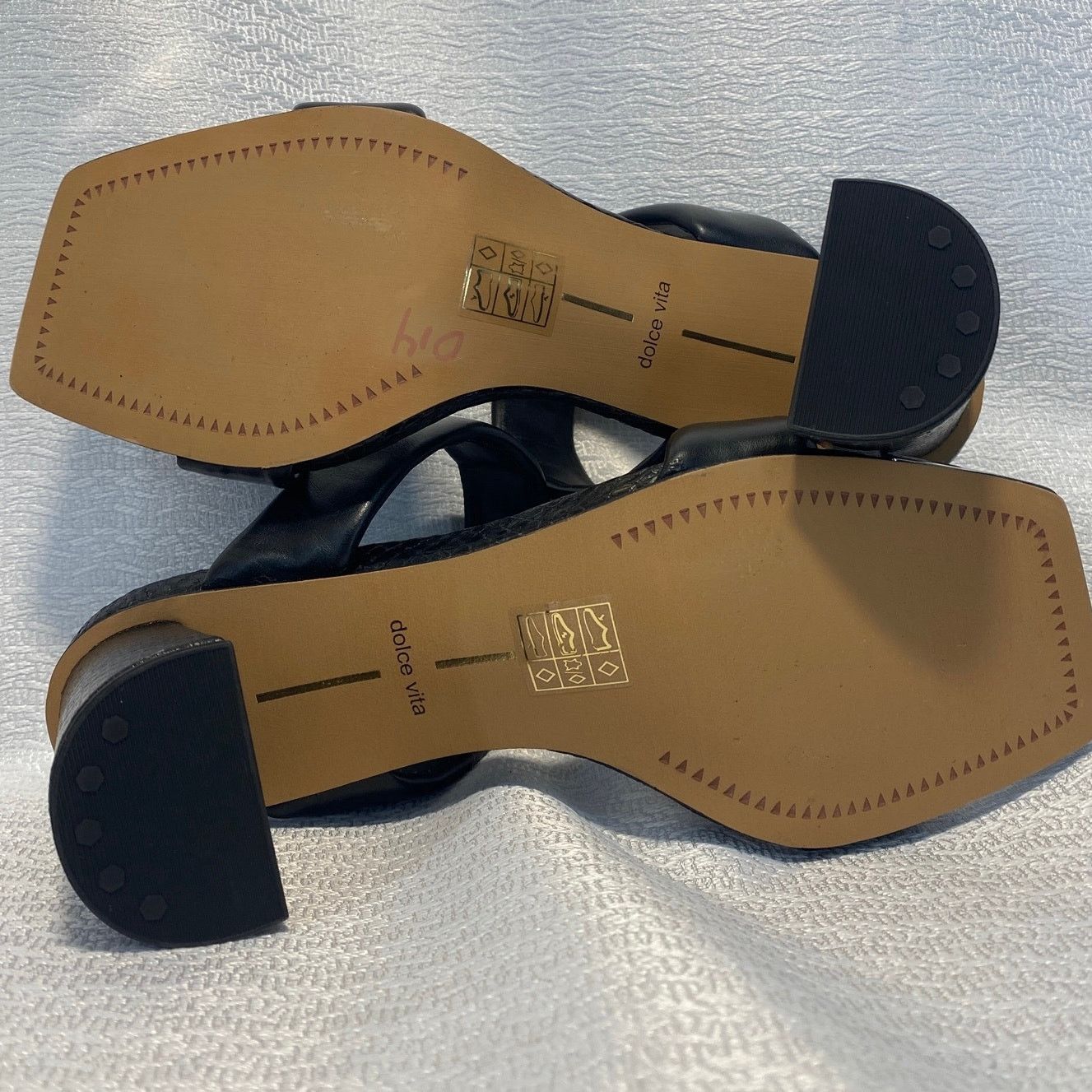 Dolce Vita Dolce Vita Patwin Heels bk sq toe Stella Sandal women sz 7.5 Size US 7.5 / IT 37.5 - 8 Thumbnail
