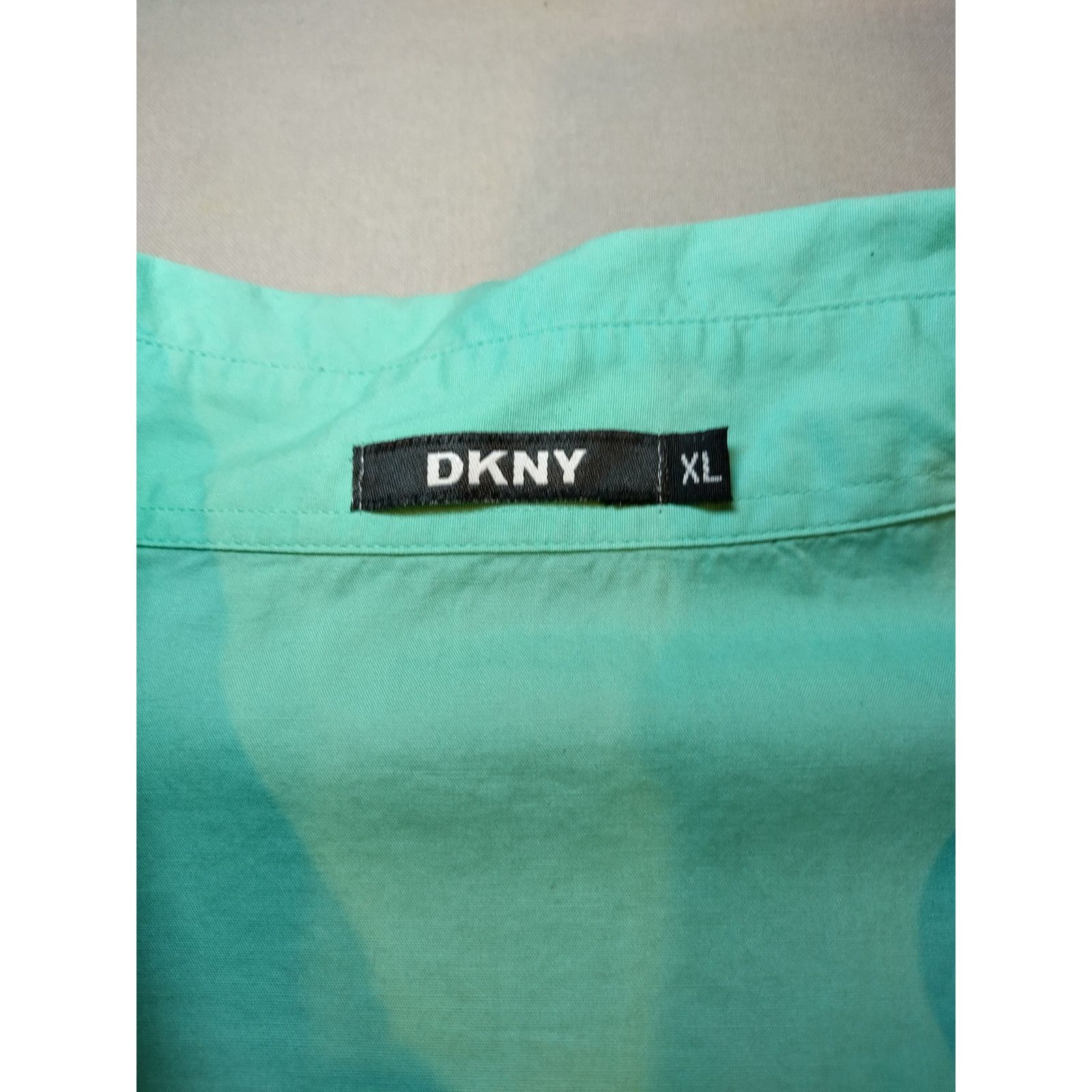 DKNY DKNY Womens Shirt Short Sleeves Button Up Keyhole Collared Size XL / US 12-14 / IT 48-50 - 8 Thumbnail