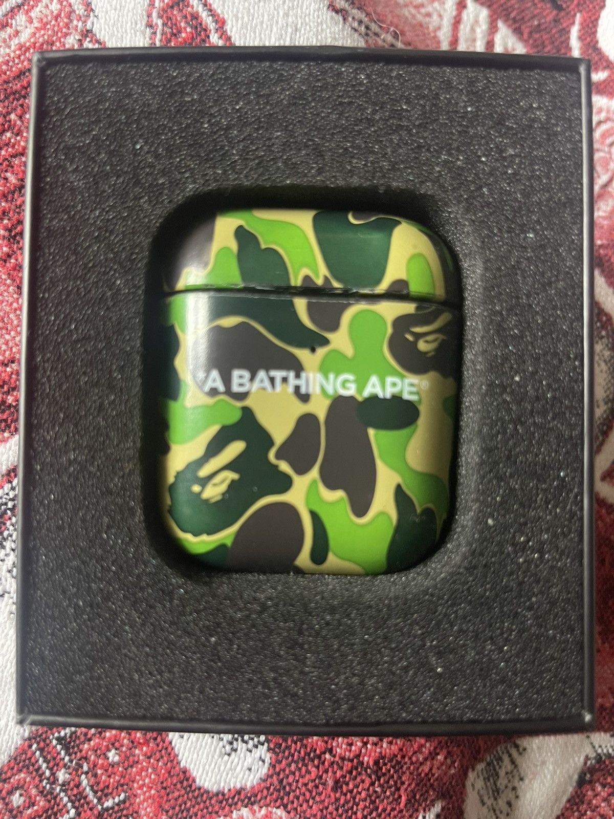 Bape BAPE ABC Camo Green Airpods Case Size ONE SIZE - 3 Thumbnail