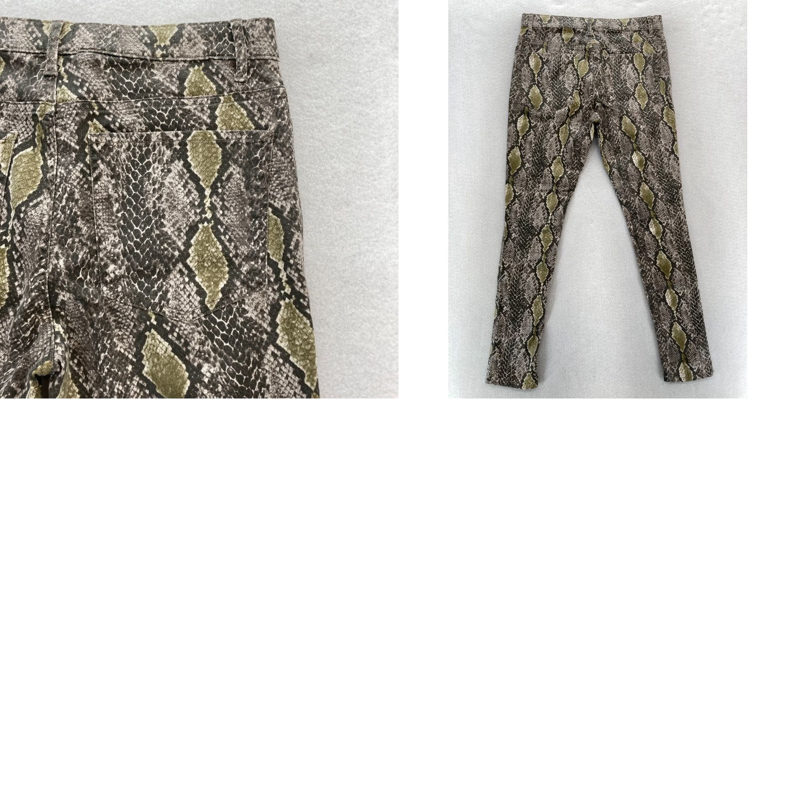 Express Express Leggings Women's 10 Brown Snakeskin High Rise Stretch Supersoft Pants Size 32" / US 10 / IT 46 - 9 Thumbnail