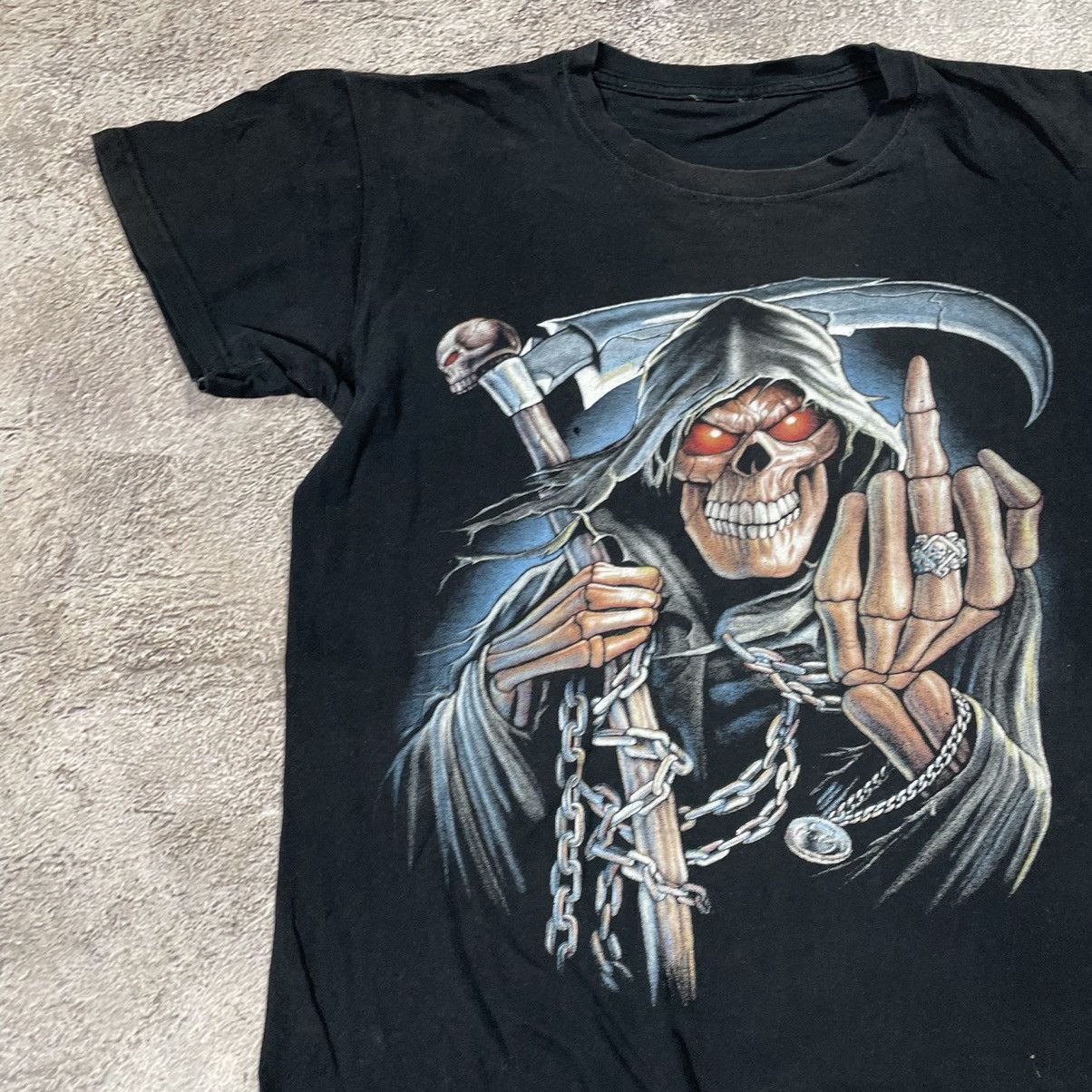 Vintage Vintage 90s Horror Skeleton Graphic Tee Grunge Streetwear S Size US S / EU 44-46 / 1 - 3 Thumbnail