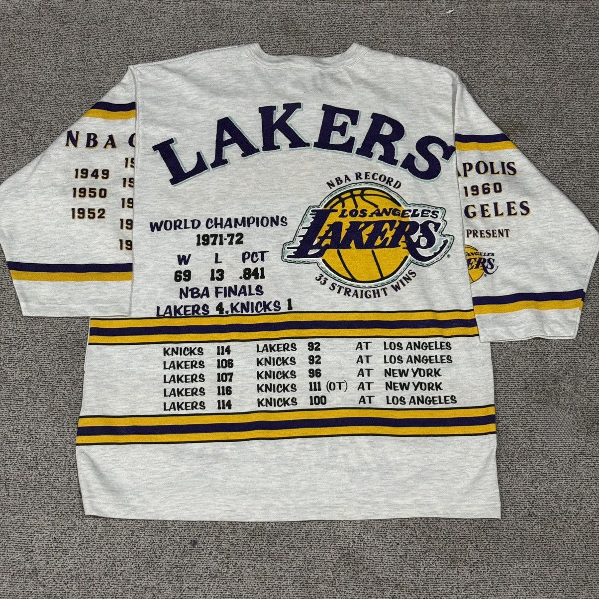 Vintage Vintage Tshirt Long Gone Lakers NBA Size US L / EU 52-54 / 3 - 2 Thumbnail