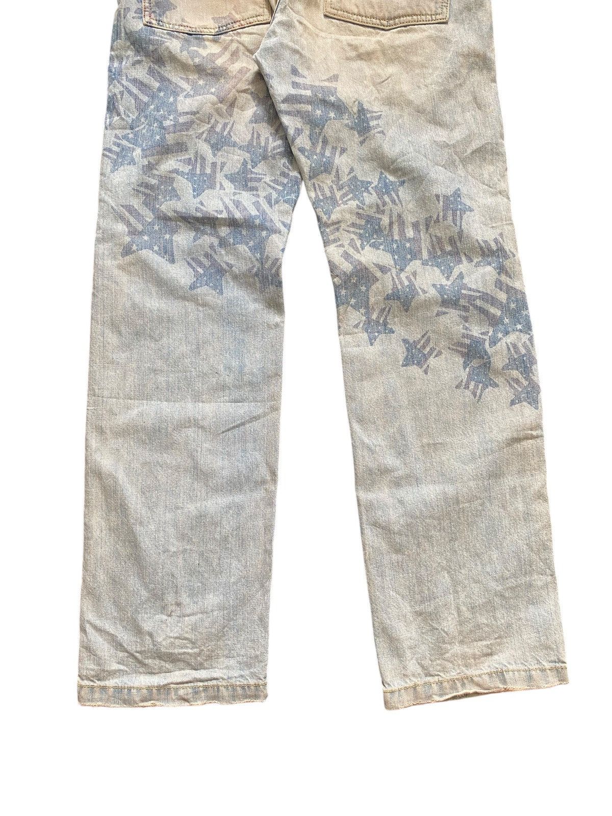 Japanese Brand Rodeo Crowns Printed American Flag Denim Size US 32 / EU 48 - 7 Thumbnail