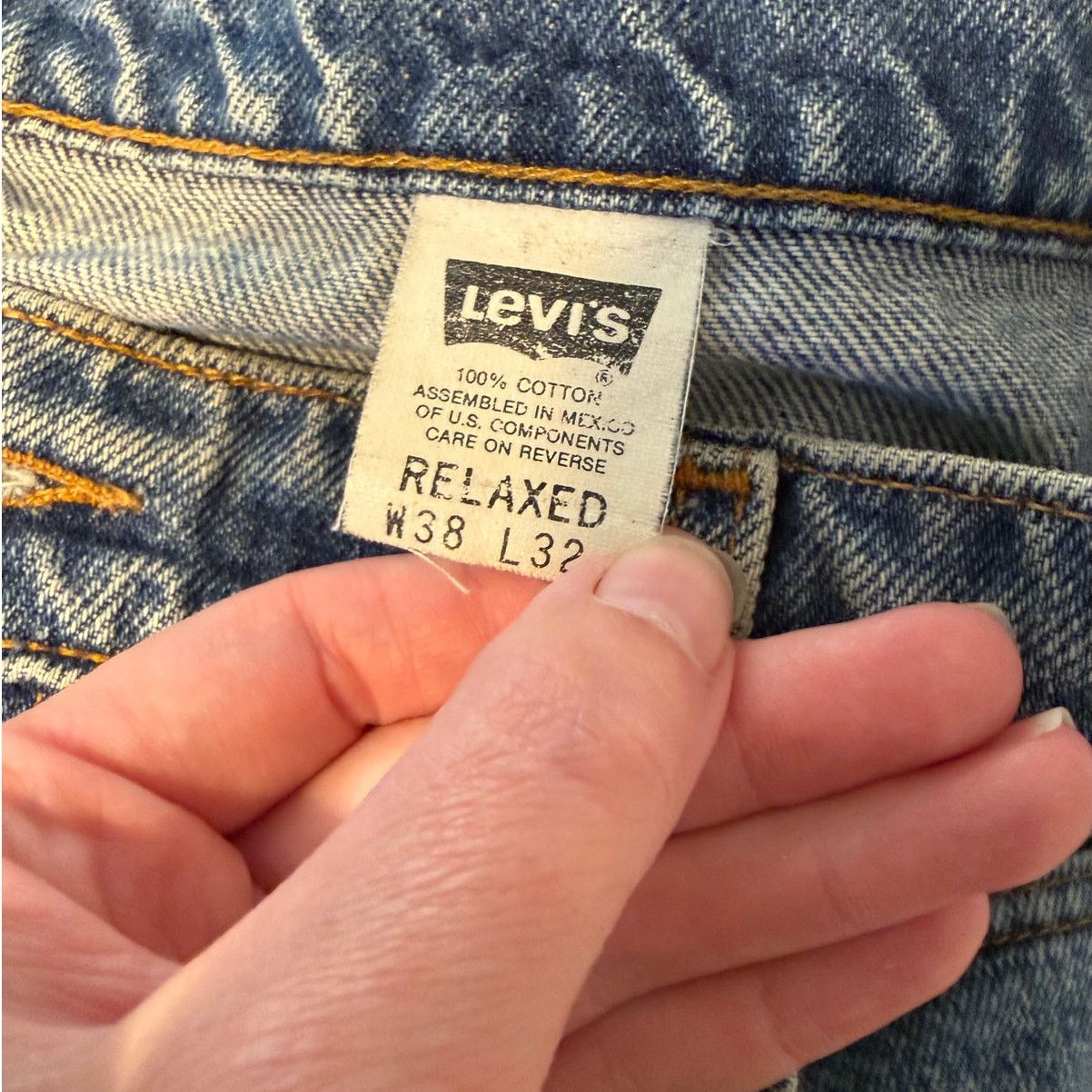 Levi's Vintage 90s Levi's 505 Orange Tab Relaxed Fit Jeans Size US 38 / EU 54 - 7 Thumbnail