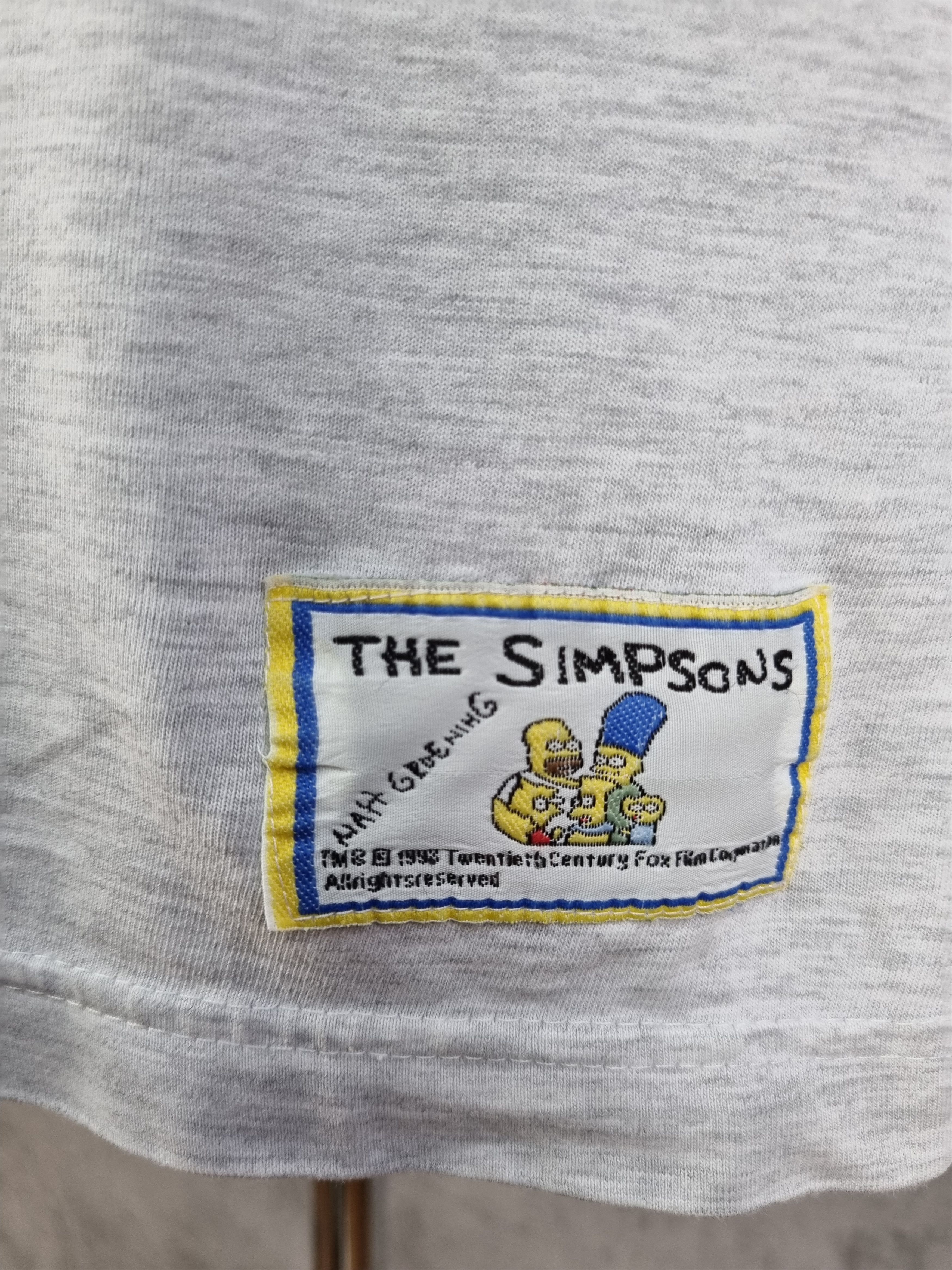 Cartoon Network × Nickelodeon × Vintage 98s The Simpsons Homer Sapiens Single Stitch Rare Print Size US L / EU 52-54 / 3 - 11 Thumbnail