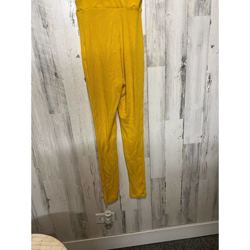 Other Haute Monde Mustard Yellow Ruffle Sleeve Jumpsuit | Women’s Size 28" / US 6 / IT 42 - 6 Thumbnail