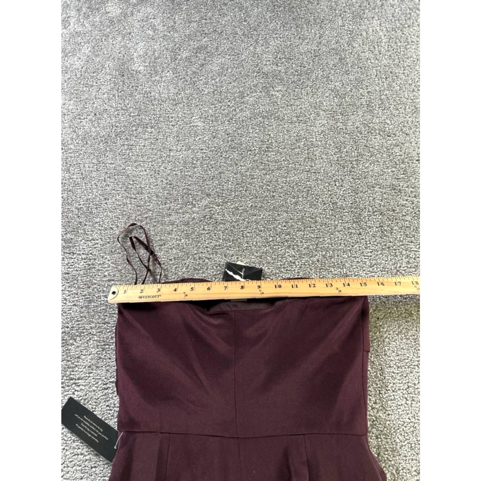 Vintage VINTAGE Ann Taylor Dress Womens 4 Burgundy Blouson New Size S / US 4 / IT 40 - 5 Thumbnail