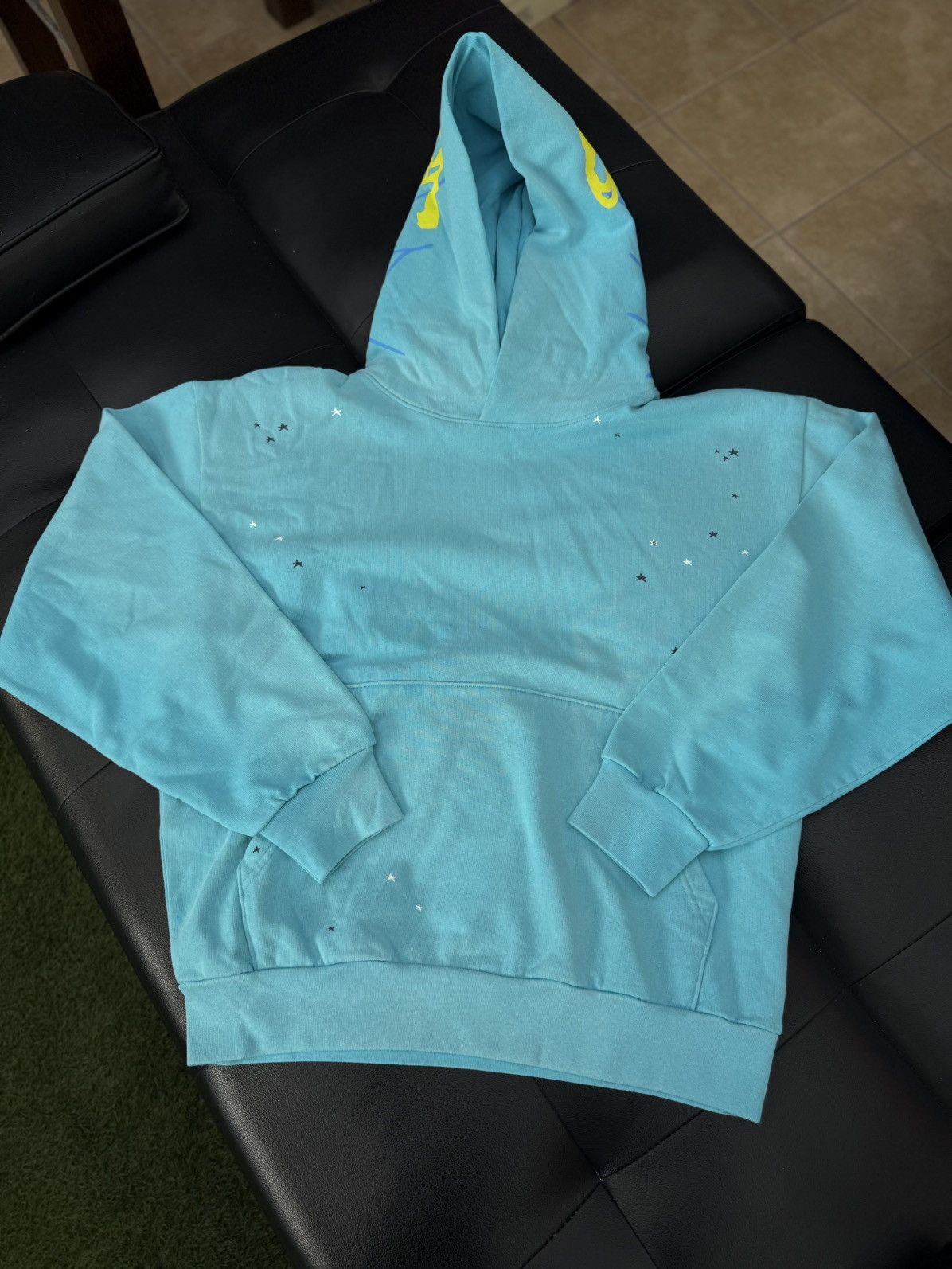 Sp5der Sp5der Hoodie Blue Yellow Size Large Brand New Size US L / EU 52-54 / 3 - 2 Thumbnail