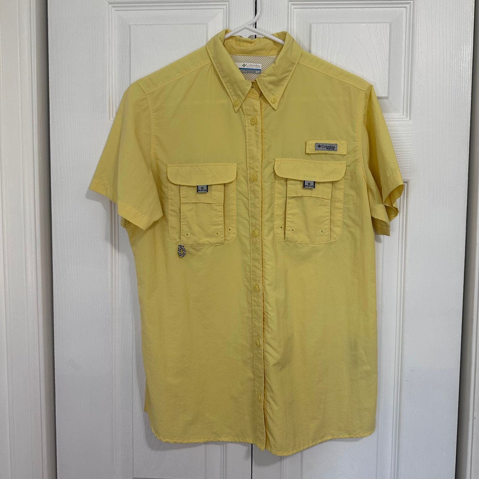 Columbia Columbia Women's Bahama Yellow Short Sleeve Size Small Size S / US 4 / IT 40 - 1 Thumbnail