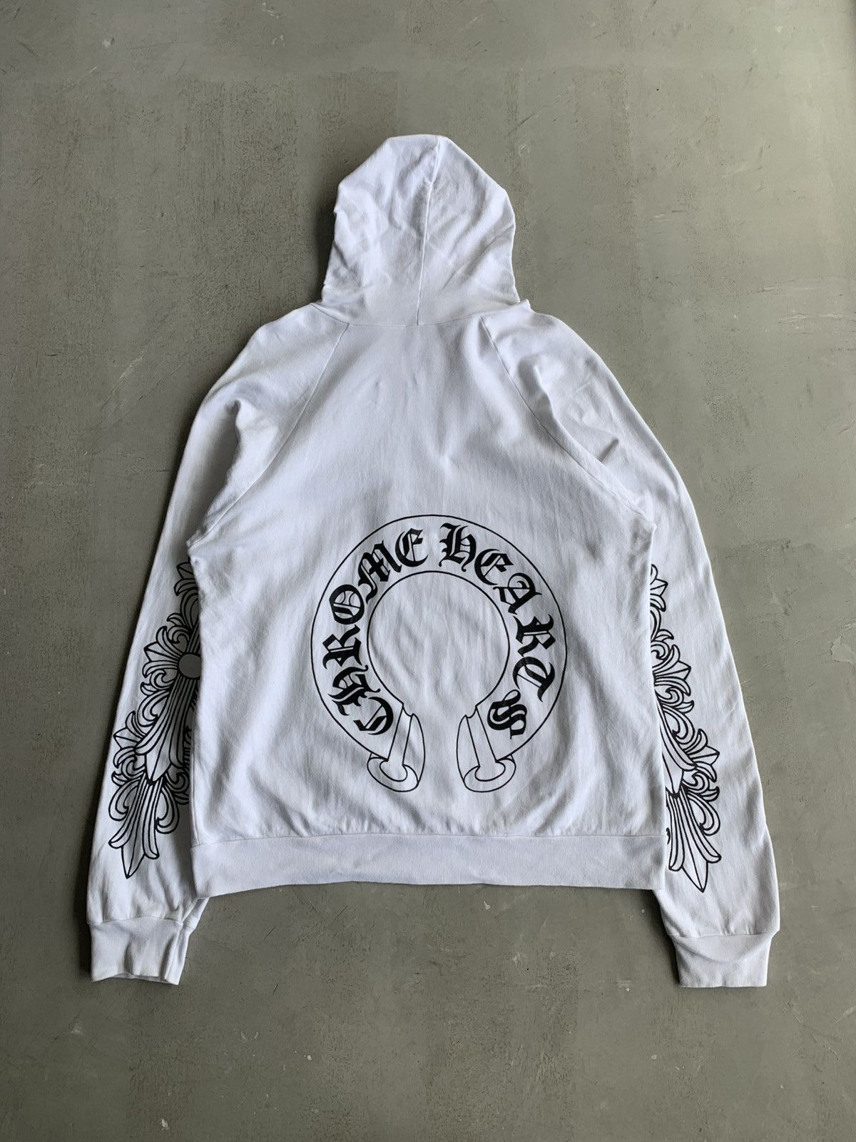Chrome Hearts Rare 90s - Floral Horseshoe Zip Hoodie Size US L / EU 52-54 / 3 - 2 Thumbnail