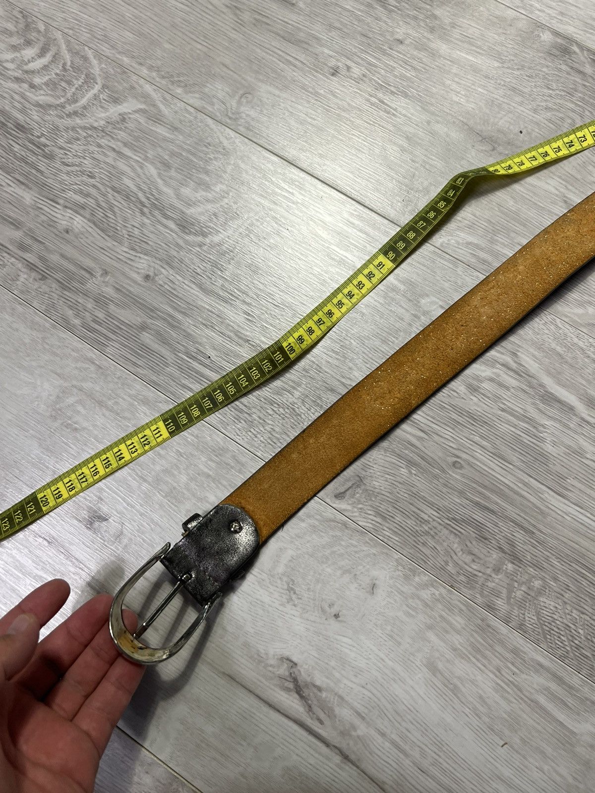 Vintage Vintage Avant Garde Studded Leather Belt Y2K Style Size ONE SIZE - 7 Thumbnail