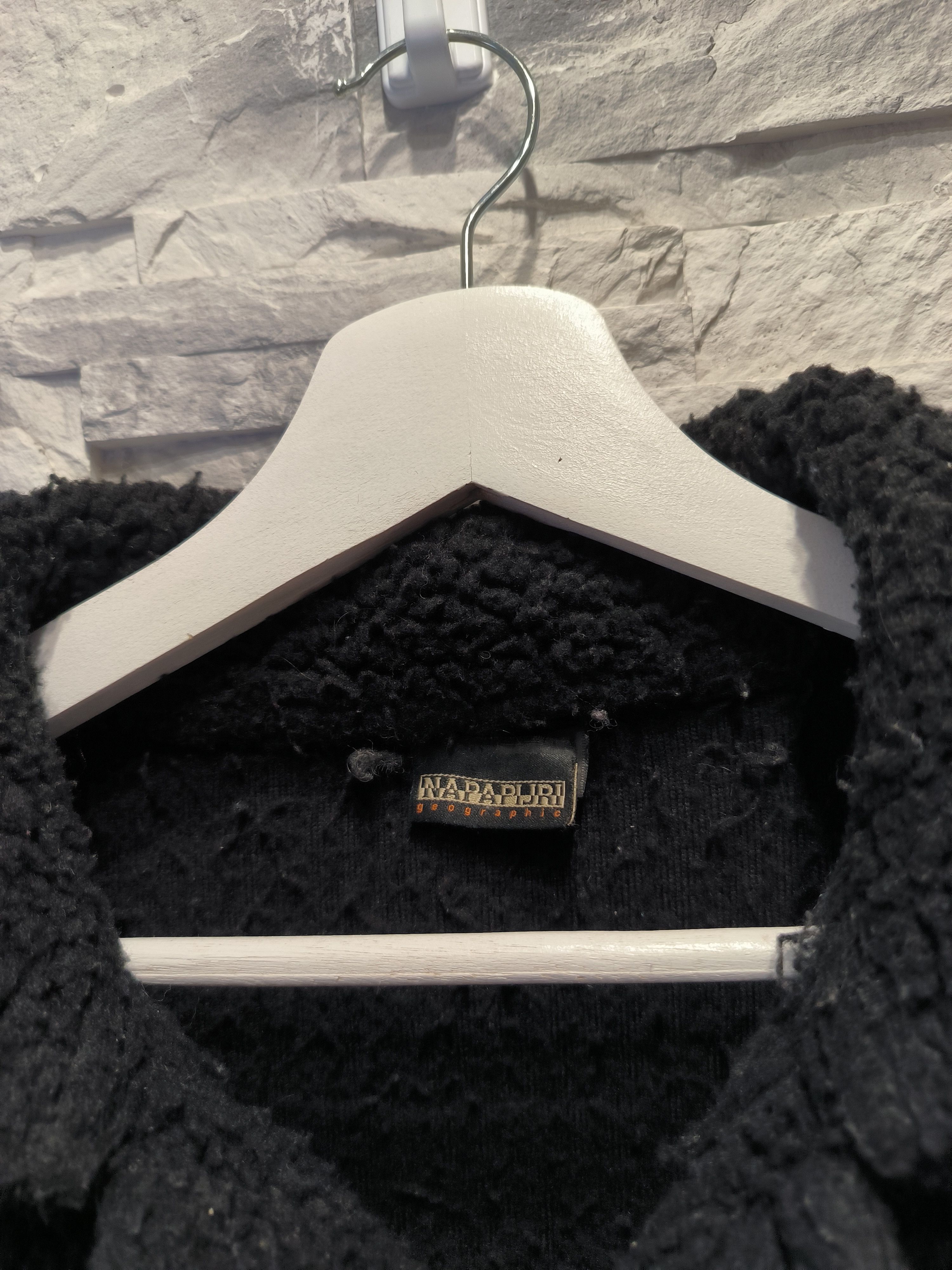 Napapijri × Vintage Vintage Napapijri Sherpa Fleece Jacket Polarsirkelen 90s Size US L / EU 52-54 / 3 - 5 Thumbnail