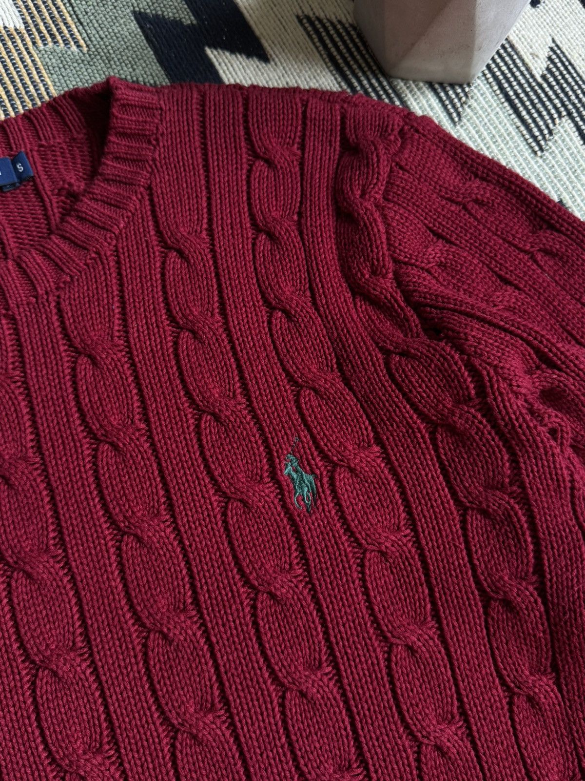 Polo Ralph Lauren Vintage Polo Ralph Lauren Cable Knitted Sweater Size S / US 4 / IT 40 - 6 Thumbnail