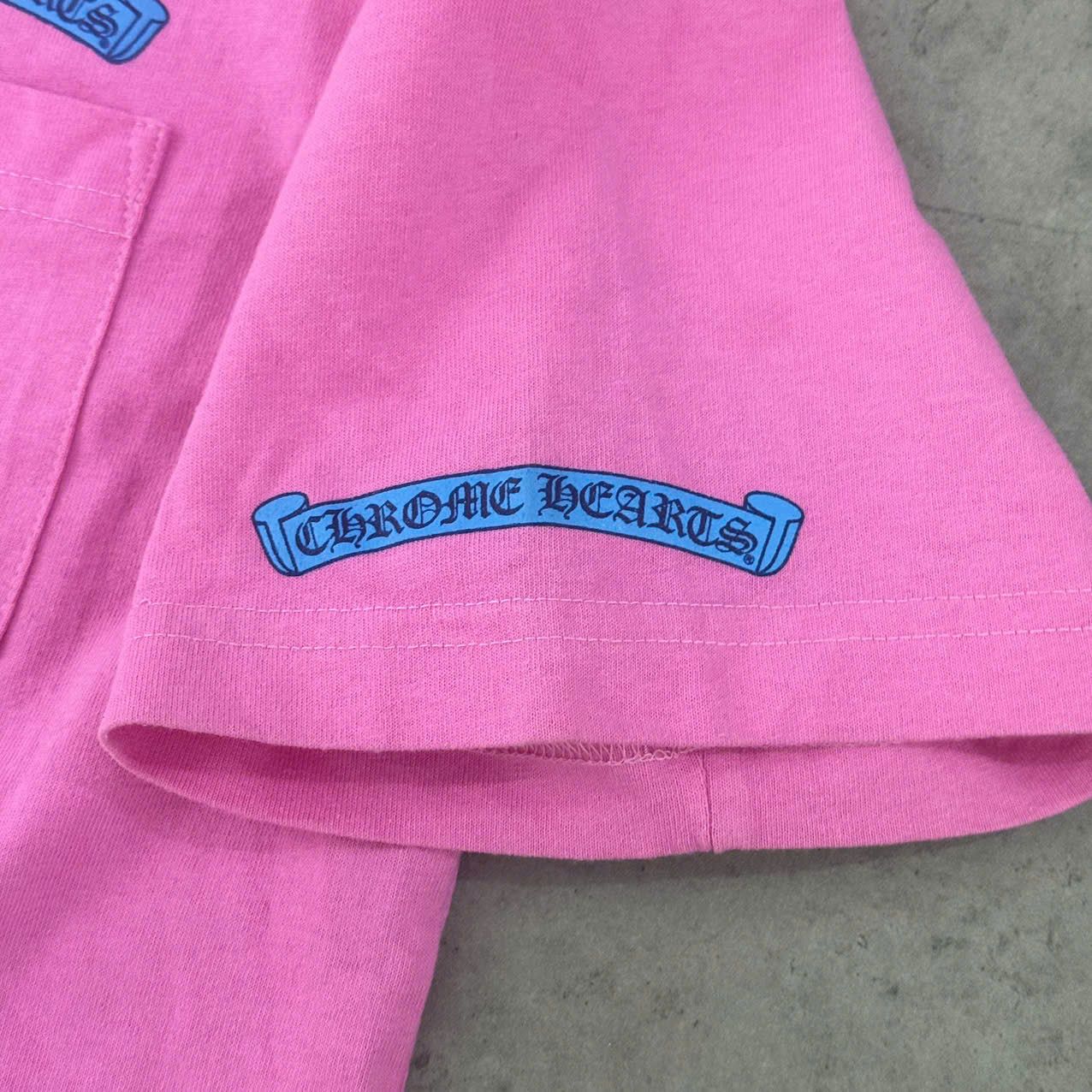 Chrome Hearts CHROME HEARTS Scroll Logo T-Shirt PINK Size US M / EU 48-50 / 2 - 4 Thumbnail