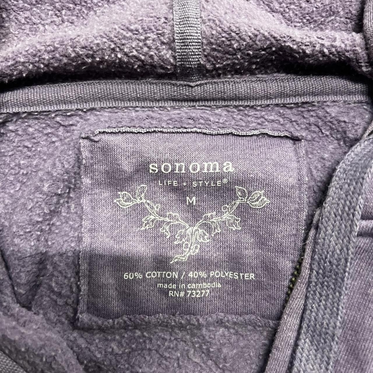 Vintage Crazy Vintage Y2K/2000s Blank Purple Zipup Hoodie! Size US M / EU 48-50 / 2 - 3 Thumbnail