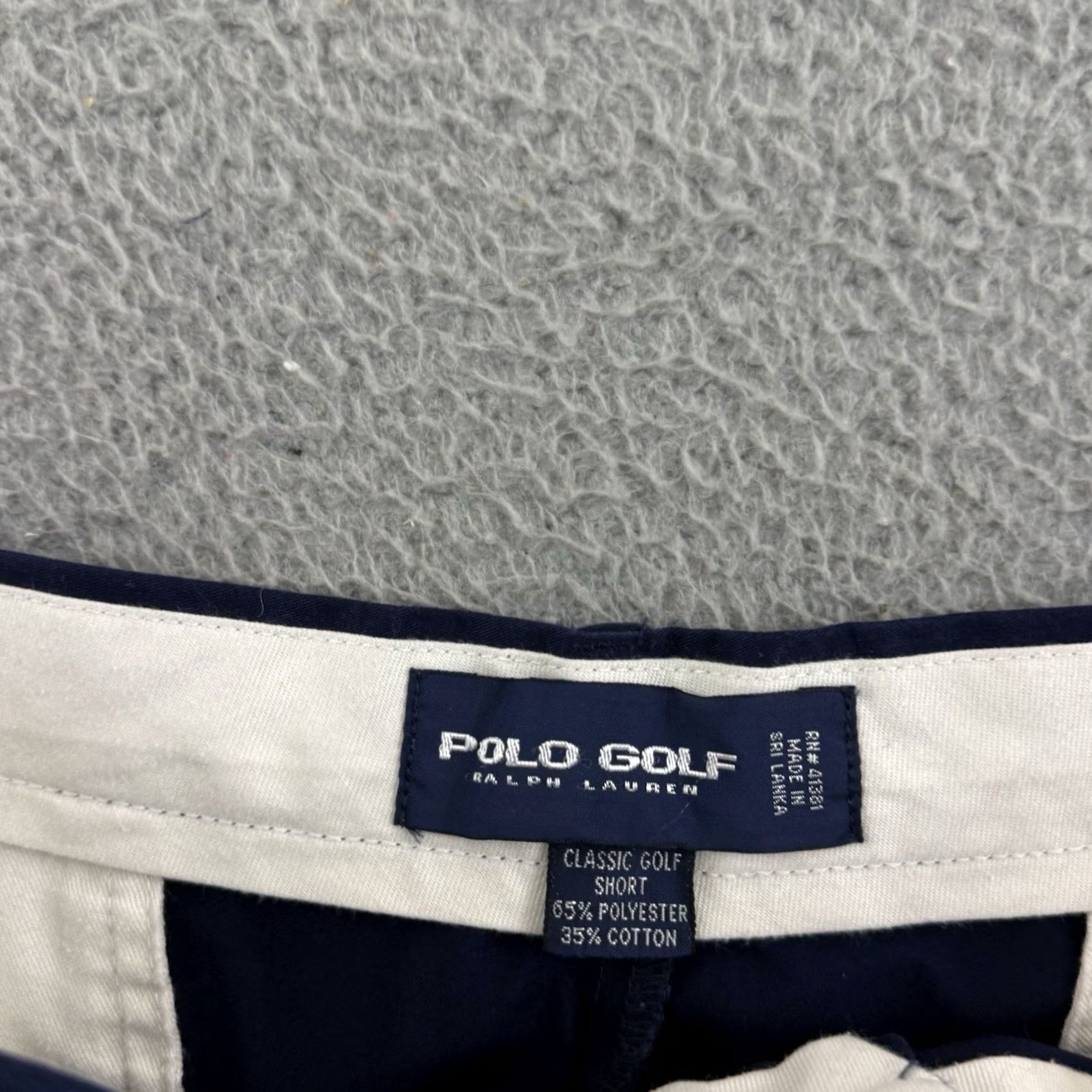 Ralph Lauren VINTAGE Ralph Lauren The Classic Polo Golf Shorts Mens 36 Blue Pleated Chino Cotton Canvas 8in Inseam Size US M / EU 48-50 / 2 - 5 Thumbnail