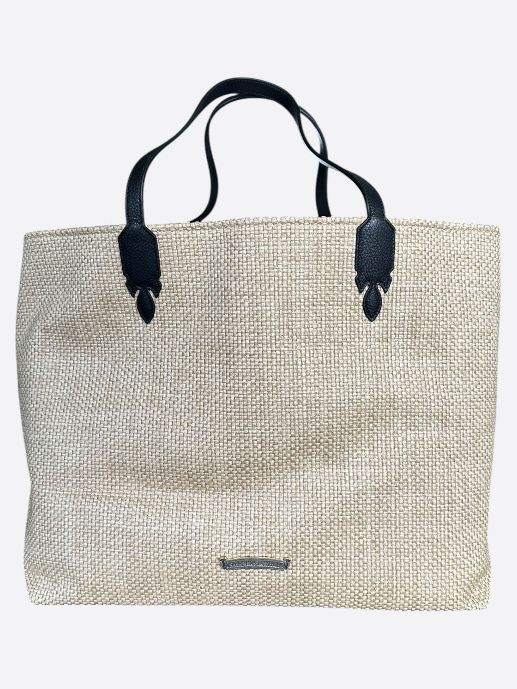 Chrome Hearts Chrome Hearts Beige & Black Cross Logo Beach Tote Bag Size ONE SIZE - 3 Thumbnail