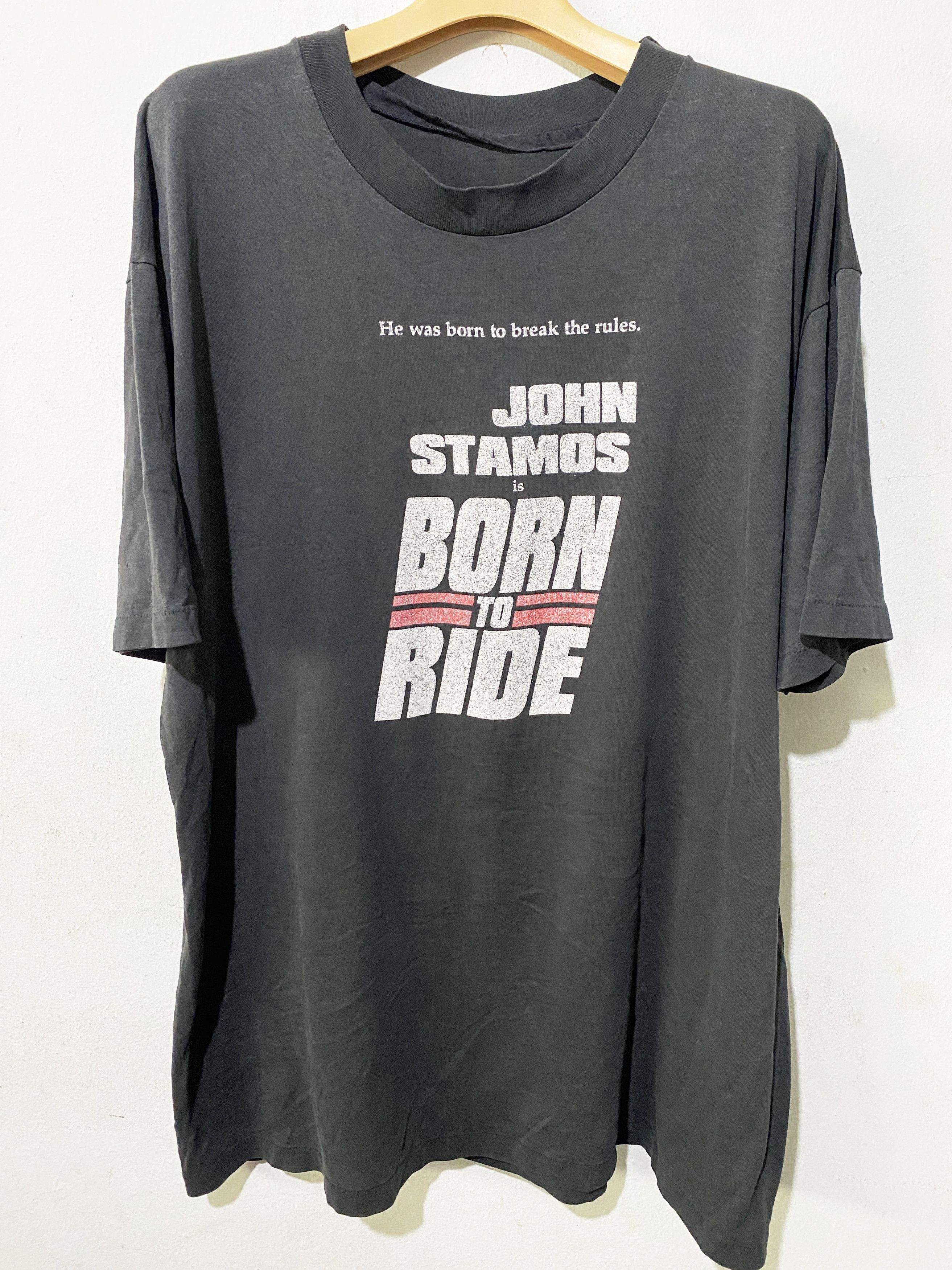 Vintage Vintage 1991 Born to Ride Shirt Size US XL / EU 56 / 4 - 1 Thumbnail