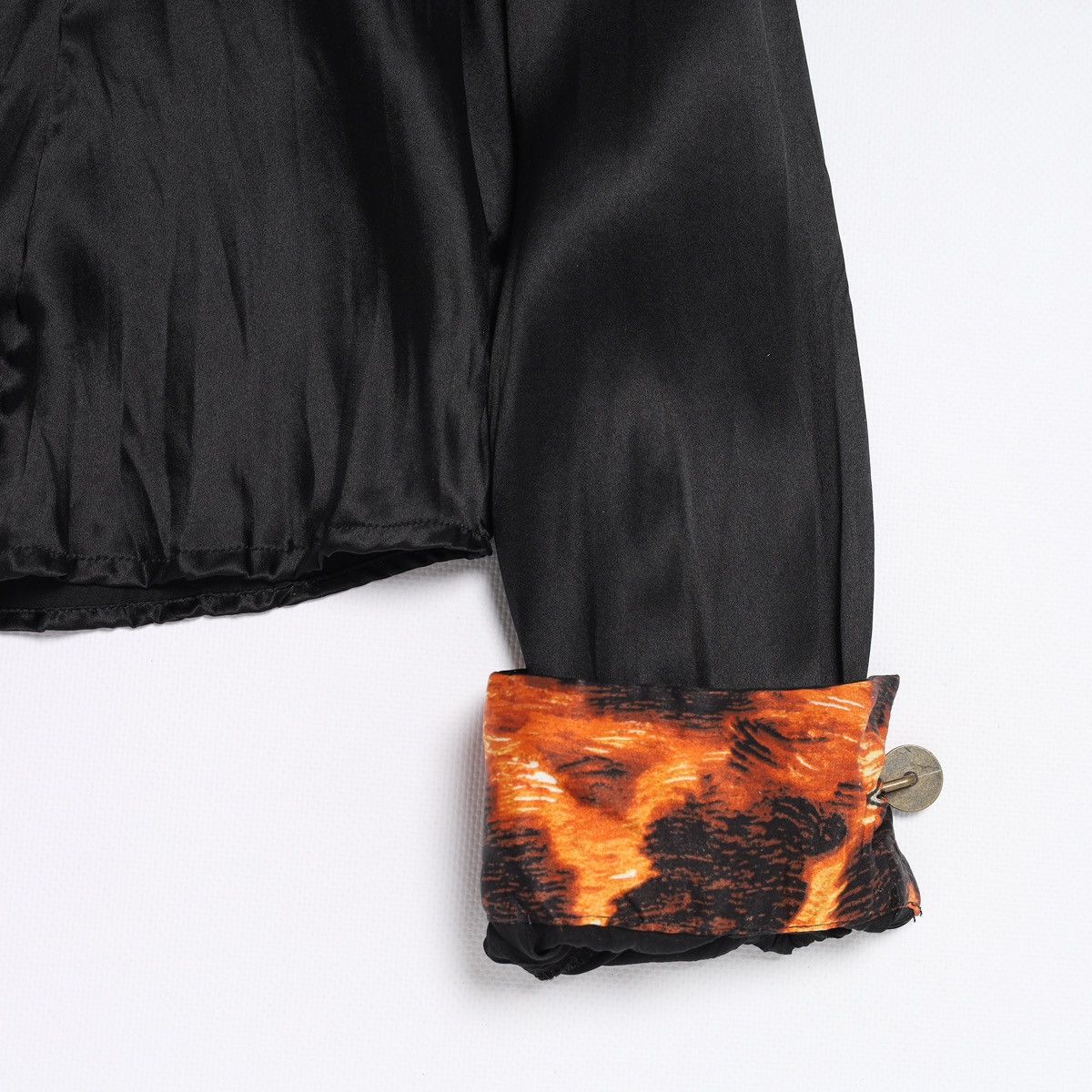 Just Cavalli Just Cavalli Silk Shirt Black Blouse Top Roberto Leopard Size L / US 10 / IT 46 - 6 Thumbnail