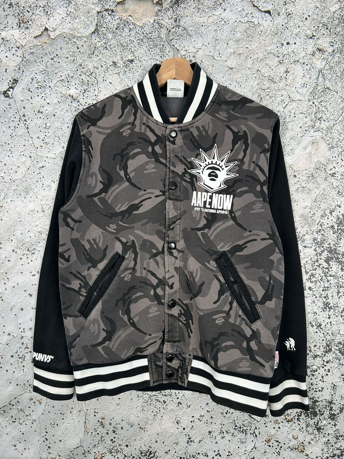 Aape Vintage Aape Now by A Bathing Ape Camo Military Varsity Hype Size US M / EU 48-50 / 2 - 1 Thumbnail