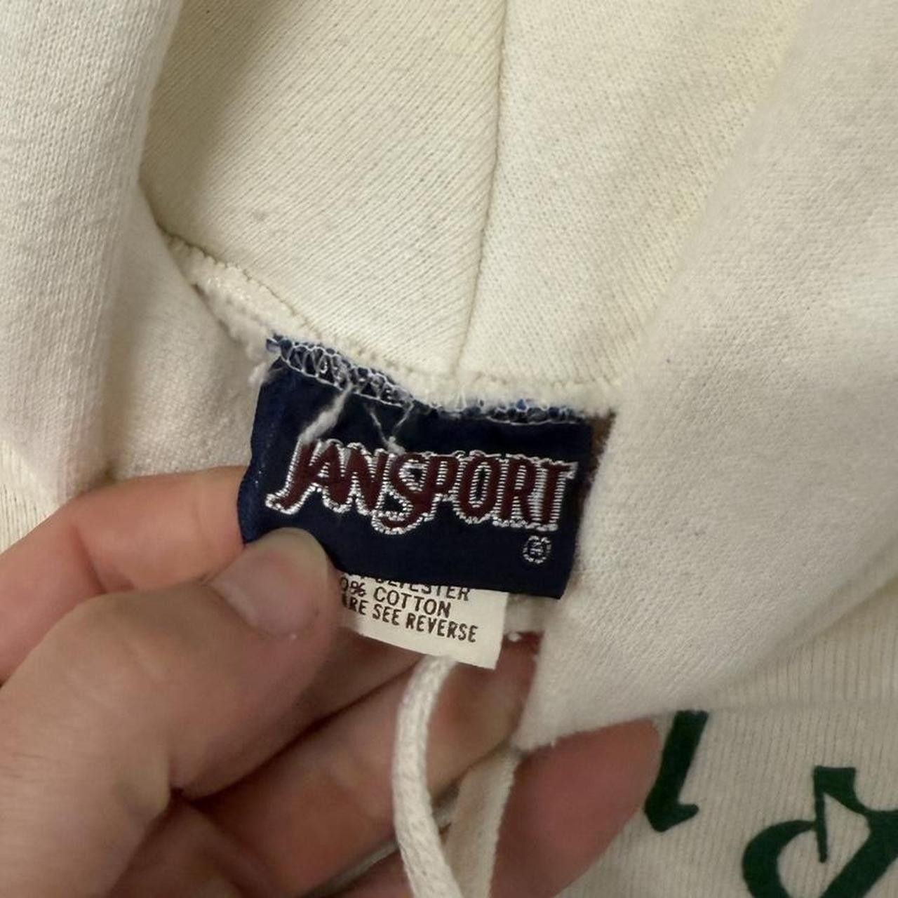 Jansport × Vintage Marshall University Cream Hoodie Sweatshirt XL Size US XL / EU 56 / 4 - 3 Thumbnail