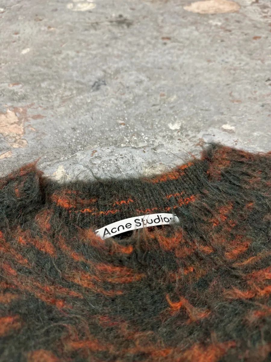 Acne Studios AW2021 Acne Studios Brushed Jacquard Mohair Crew Knit Size US L / EU 52-54 / 3 - 8 Thumbnail