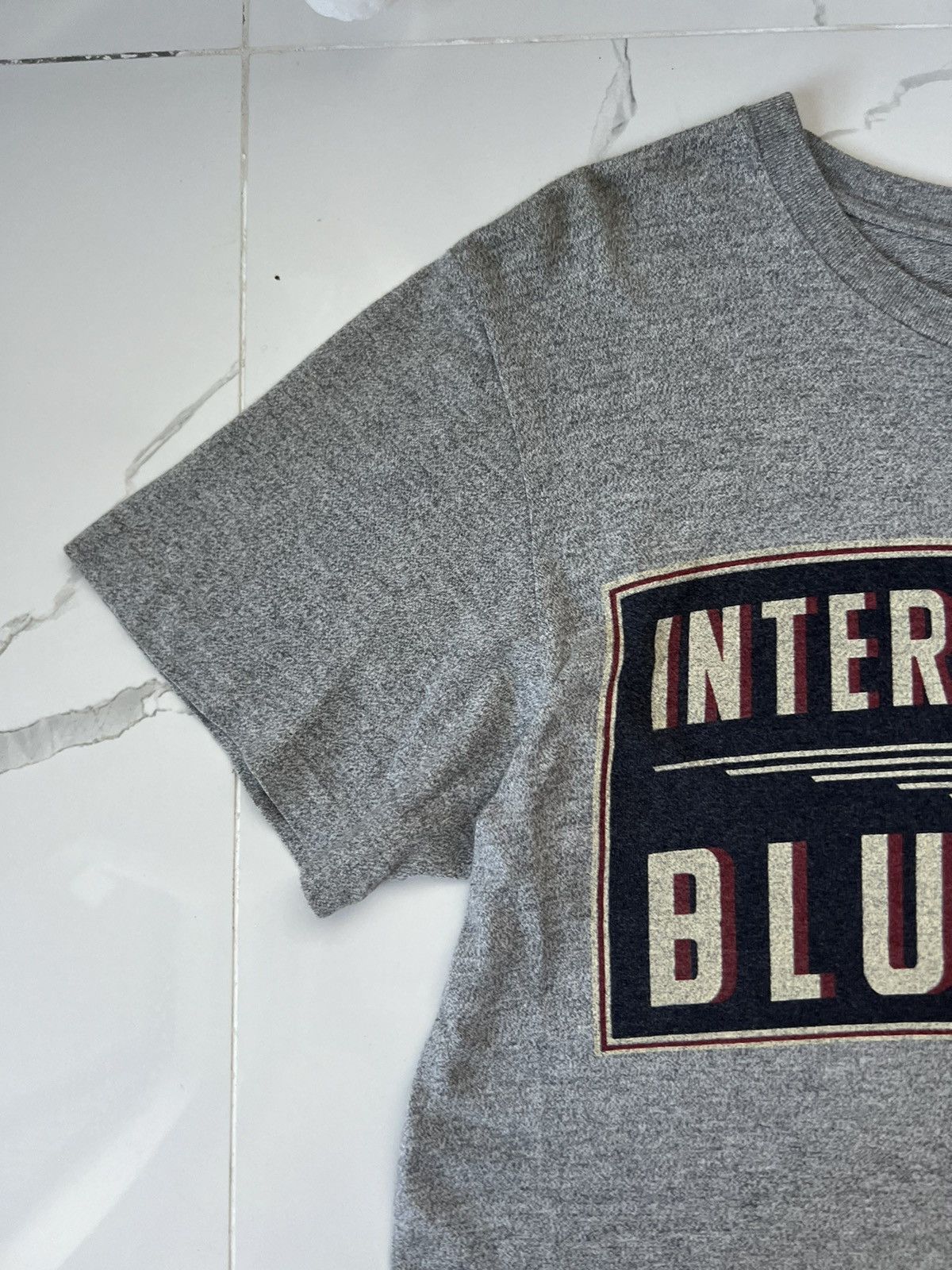 Blue Blue Japan × Japanese Brand × Vintage 90’s BLUE BLUE INTERNATIONAL RETRO RARE Y2K BIG LOGO TEE Size US M / EU 48-50 / 2 - 3 Thumbnail