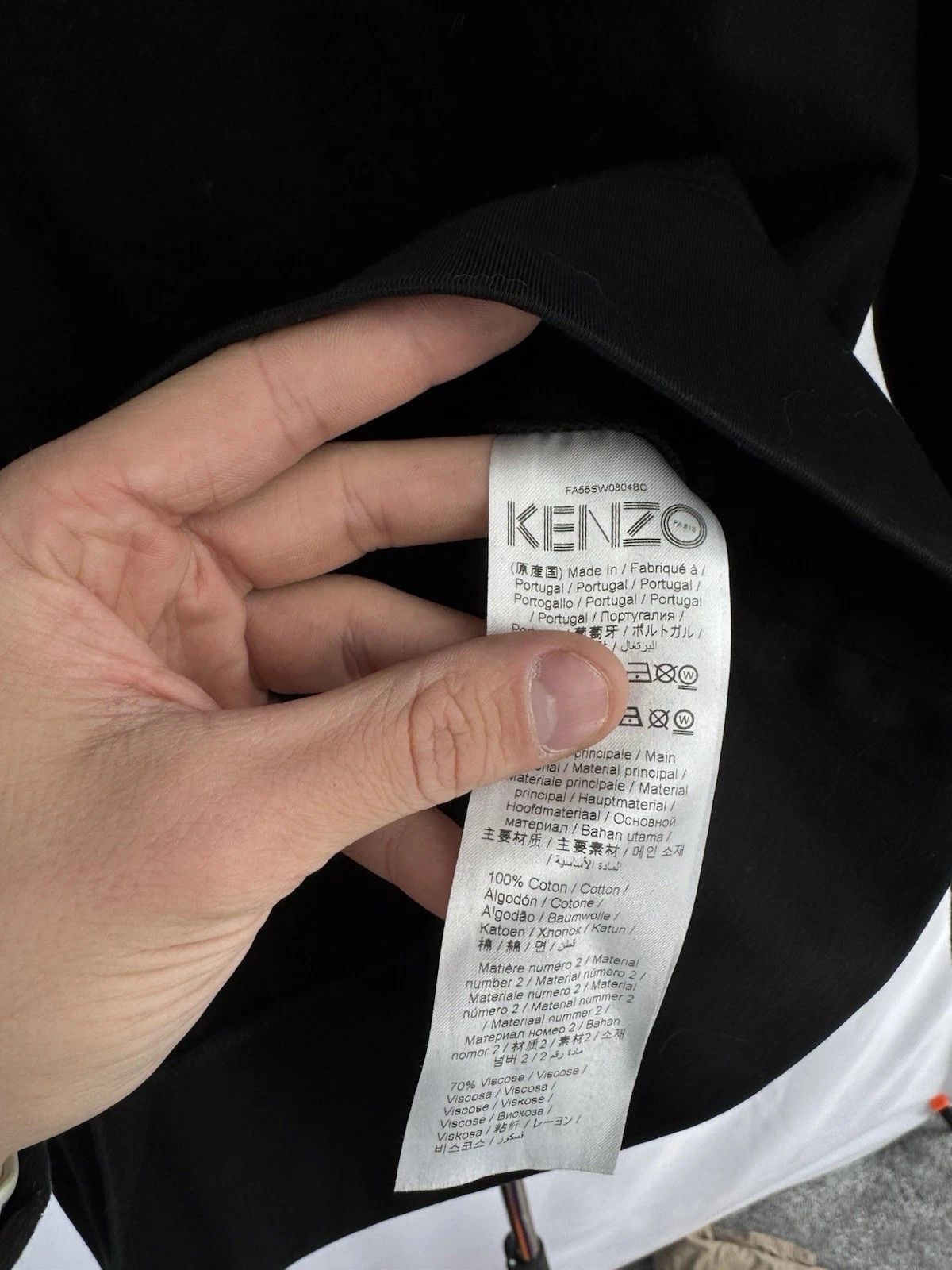 Kenzo KENZO Men's black cotton sweatshirt RARE Luxury Size:S Size US S / EU 44-46 / 1 - 7 Thumbnail