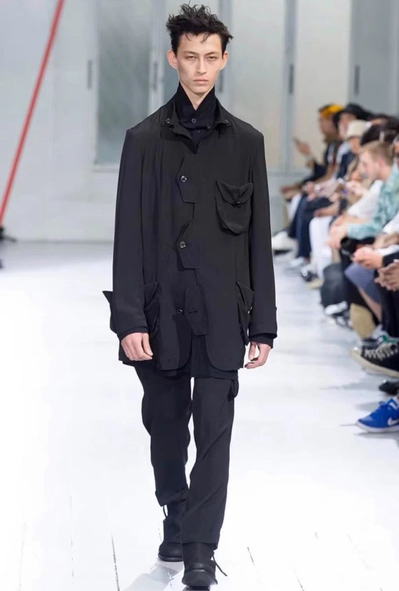 Yohji Yamamoto Yohji Yamamoto 20 SS Zip Triacetate Multi Pocket Jacket Size US L / EU 52-54 / 3 - 8 Thumbnail