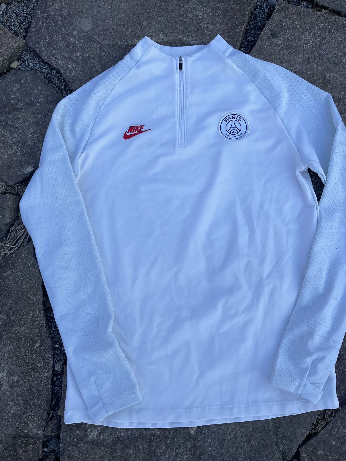 Nike 2019 Nike PSG drill white zip Long sleeve jersey Size US S / EU 44-46 / 1 - 4 Thumbnail