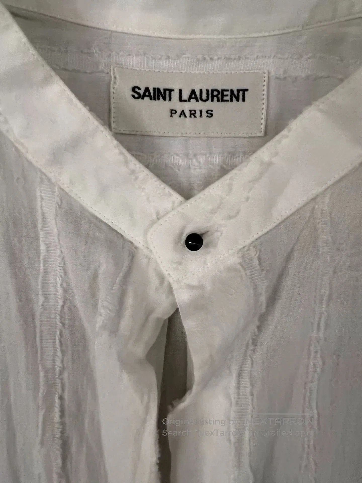 Yves Saint Laurent Saint Laurent White Pullover Shirt. Size US M / EU 48-50 / 2 - 5 Thumbnail