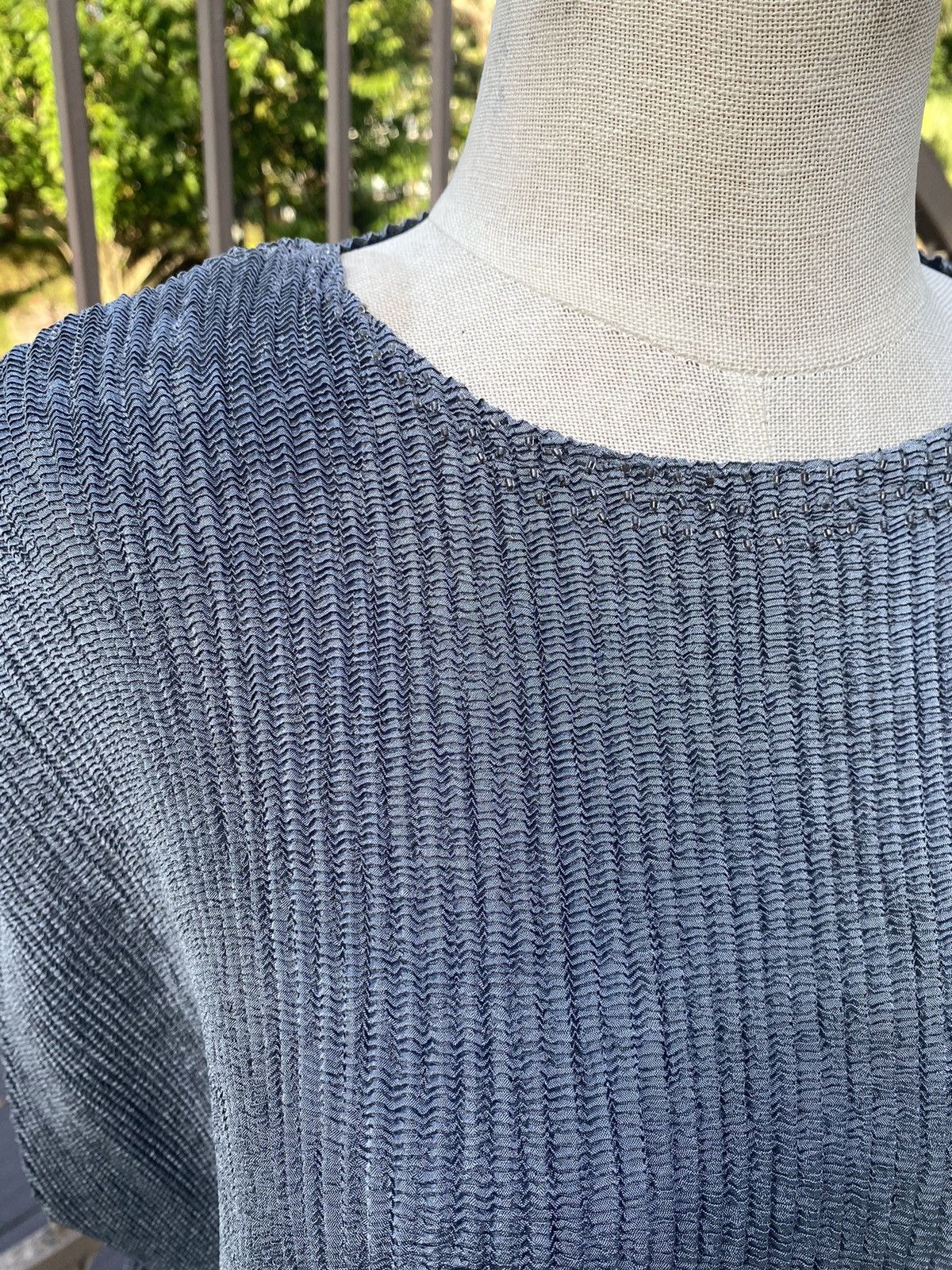 Issey Miyake Vintage Specchio pleats round blouse Size S / US 4 / IT 40 - 7 Thumbnail