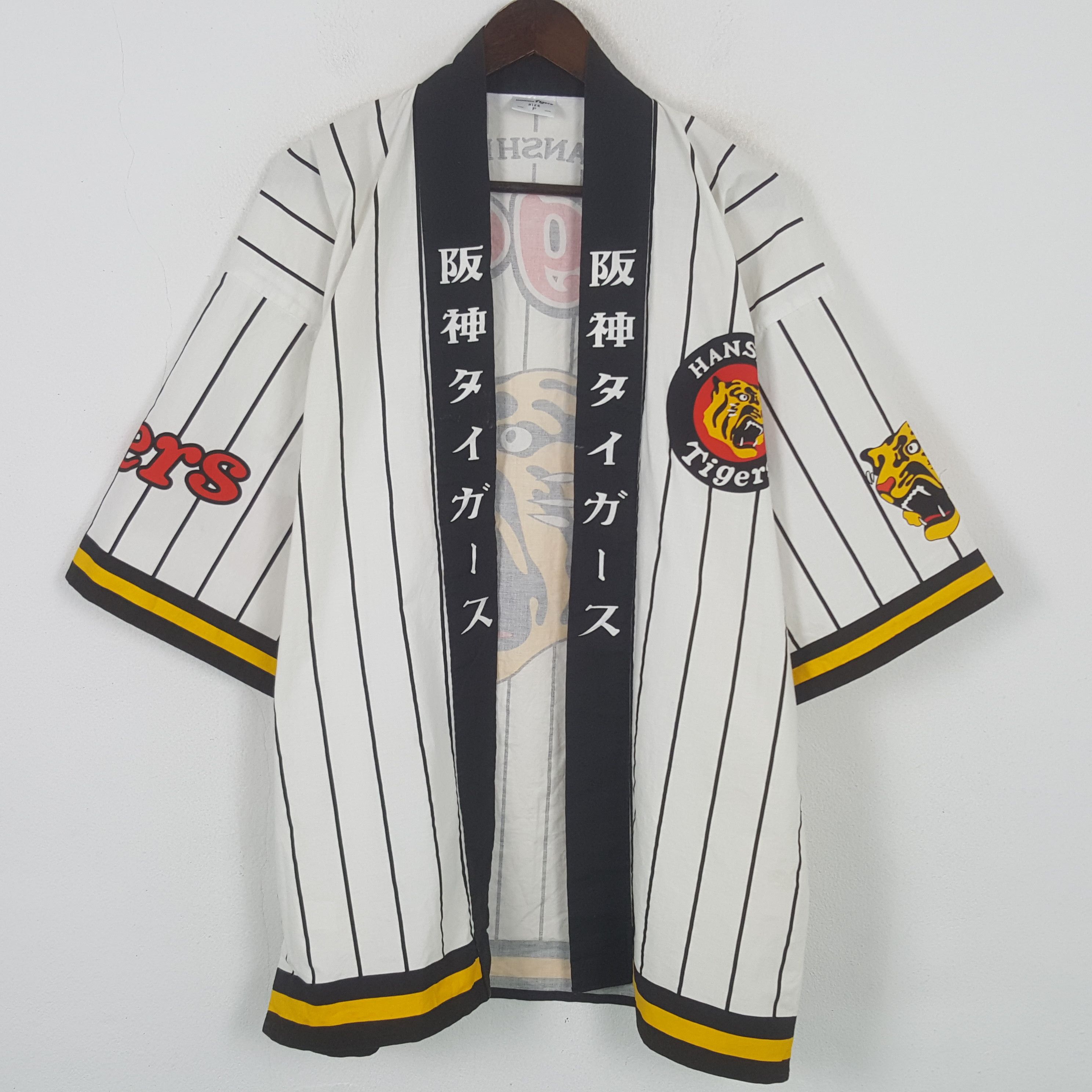 Japanese Brand VIntage Hanshin Tigers Kimono Japanese Jacket Size US L / EU 52-54 / 3 - 3 Thumbnail