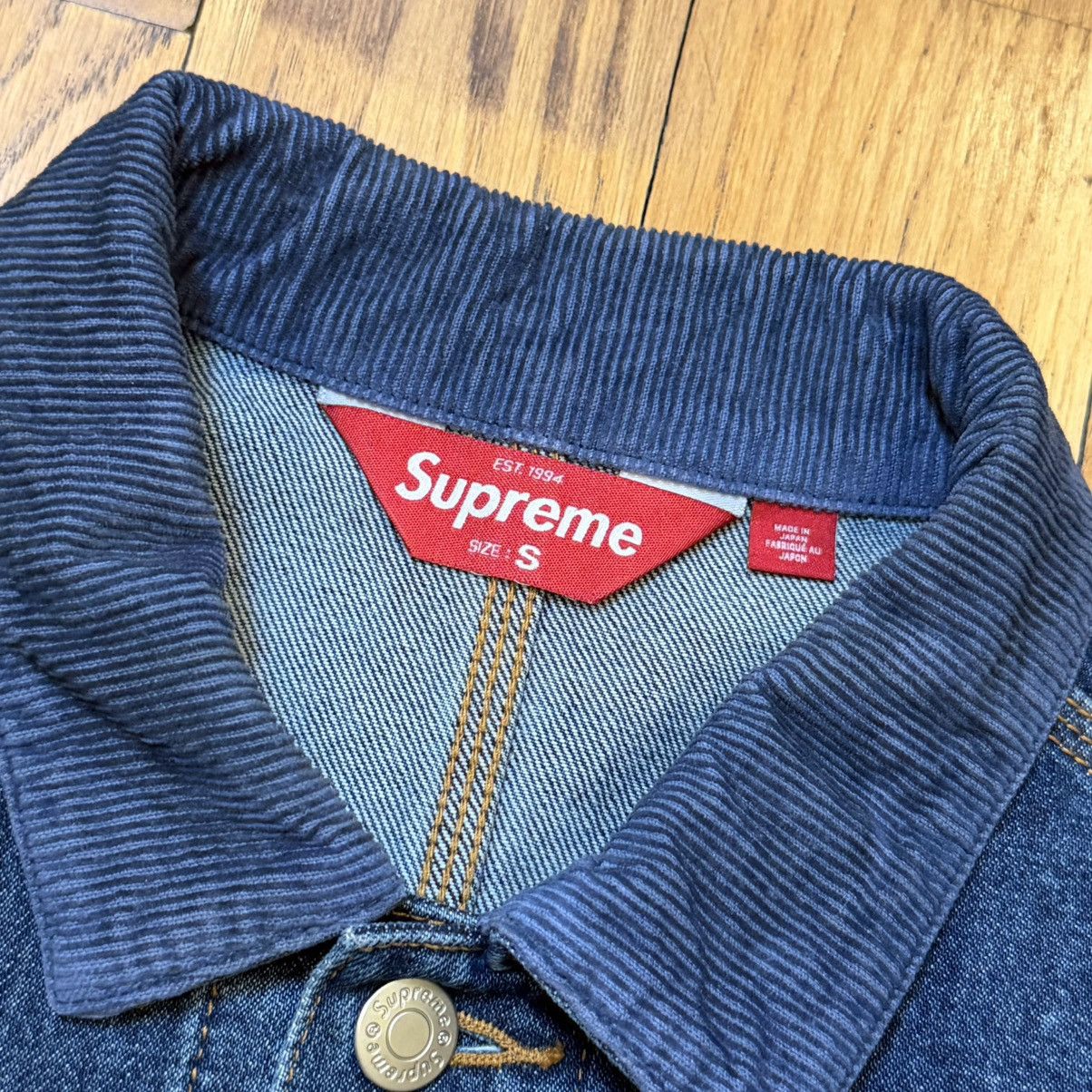 Supreme Supreme Distressed Selvedge Trucker Jacket (FW25) Size US S / EU 44-46 / 1 - 5 Thumbnail