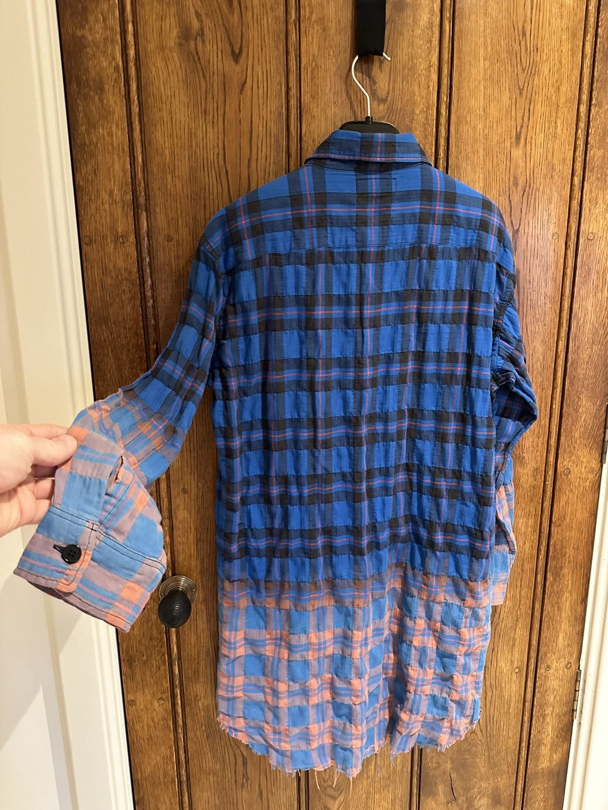 Saint Laurent Paris SS16 Saint Laurent‘ surf sound’ raw hem bleached flannel Size US L / EU 52-54 / 3 - 18 Thumbnail