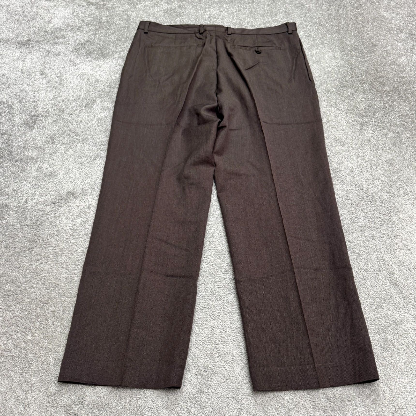 Banana Republic VINTAGE Banana Republic Wool Dres Pants Mens 38x30 Dark Brown Straight Leg Classic Work Size US 40 / EU 56 - 2 Thumbnail