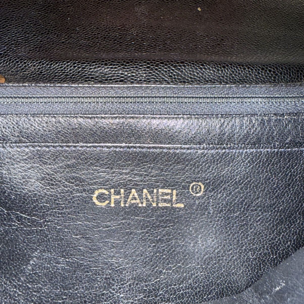 Chanel JUMBO MADEMOISELLE SINGLE FLAP GHW VERTICAL QUILTED CAVIAR Size ONE SIZE - 13 Thumbnail