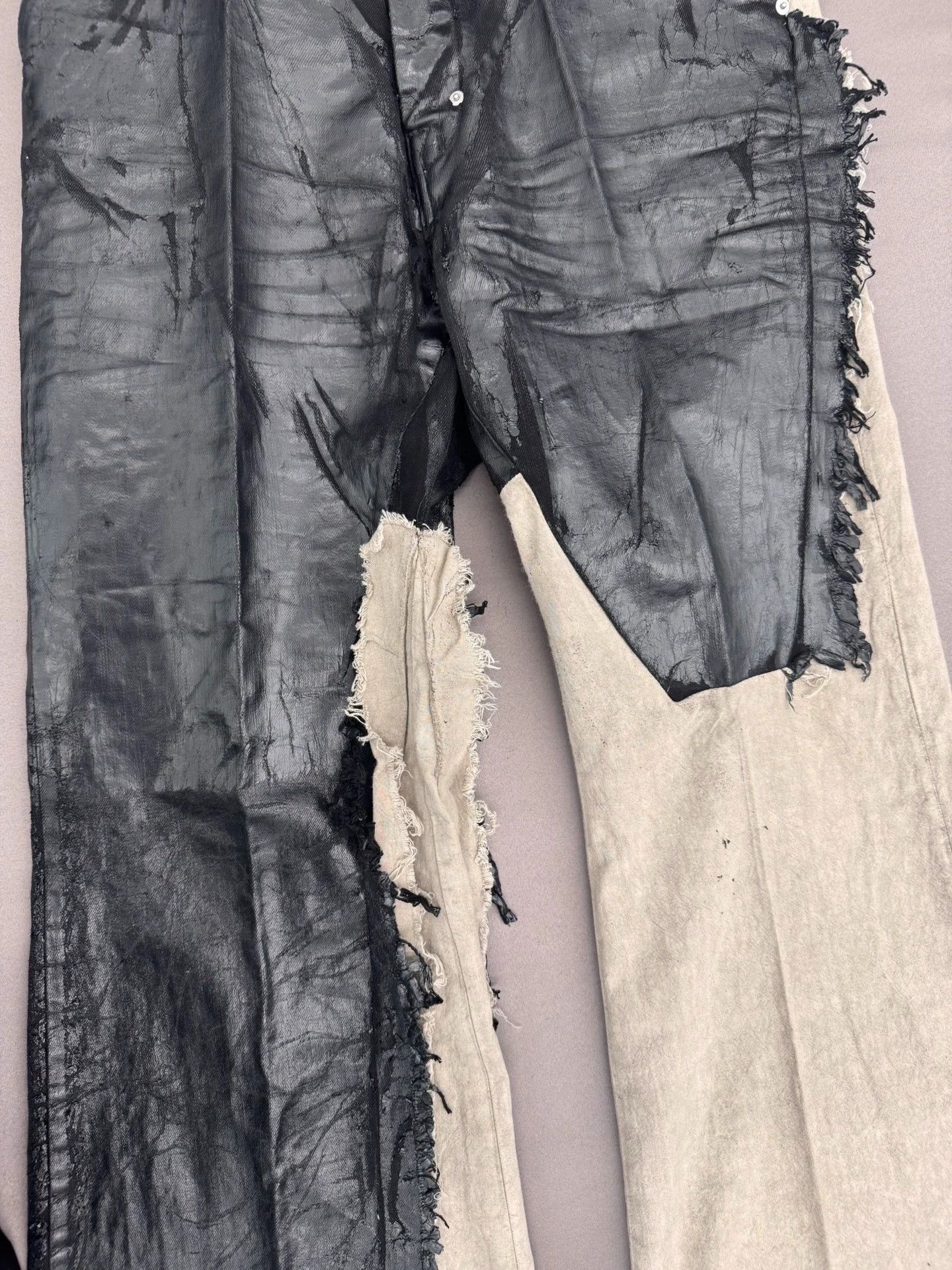 Rick Owens RICK OWENS FW25 JORIS Patchwork Pants Size US 28 / EU 44 - 3 Thumbnail