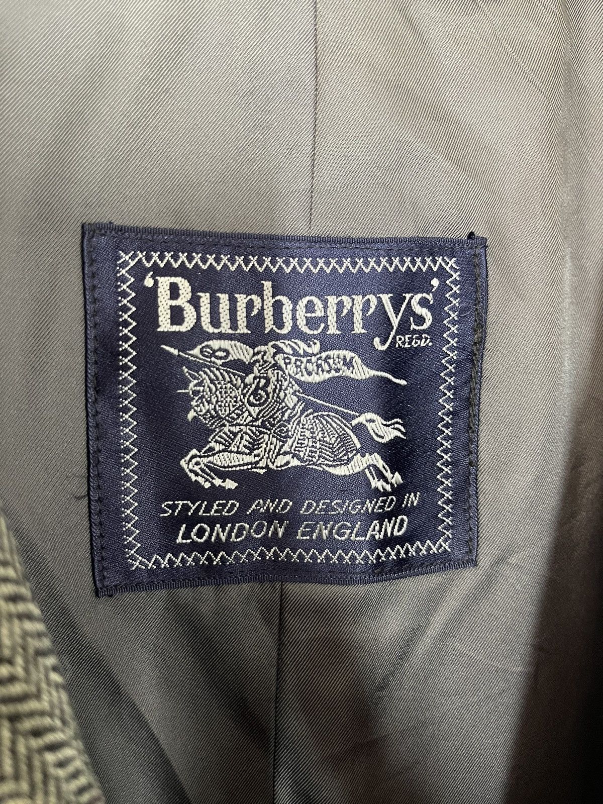Burberry Prorsum Vintage Houndstooth Tweed Burberrys’ Prorsum Trench Coat Size US L / EU 52-54 / 3 - 7 Thumbnail