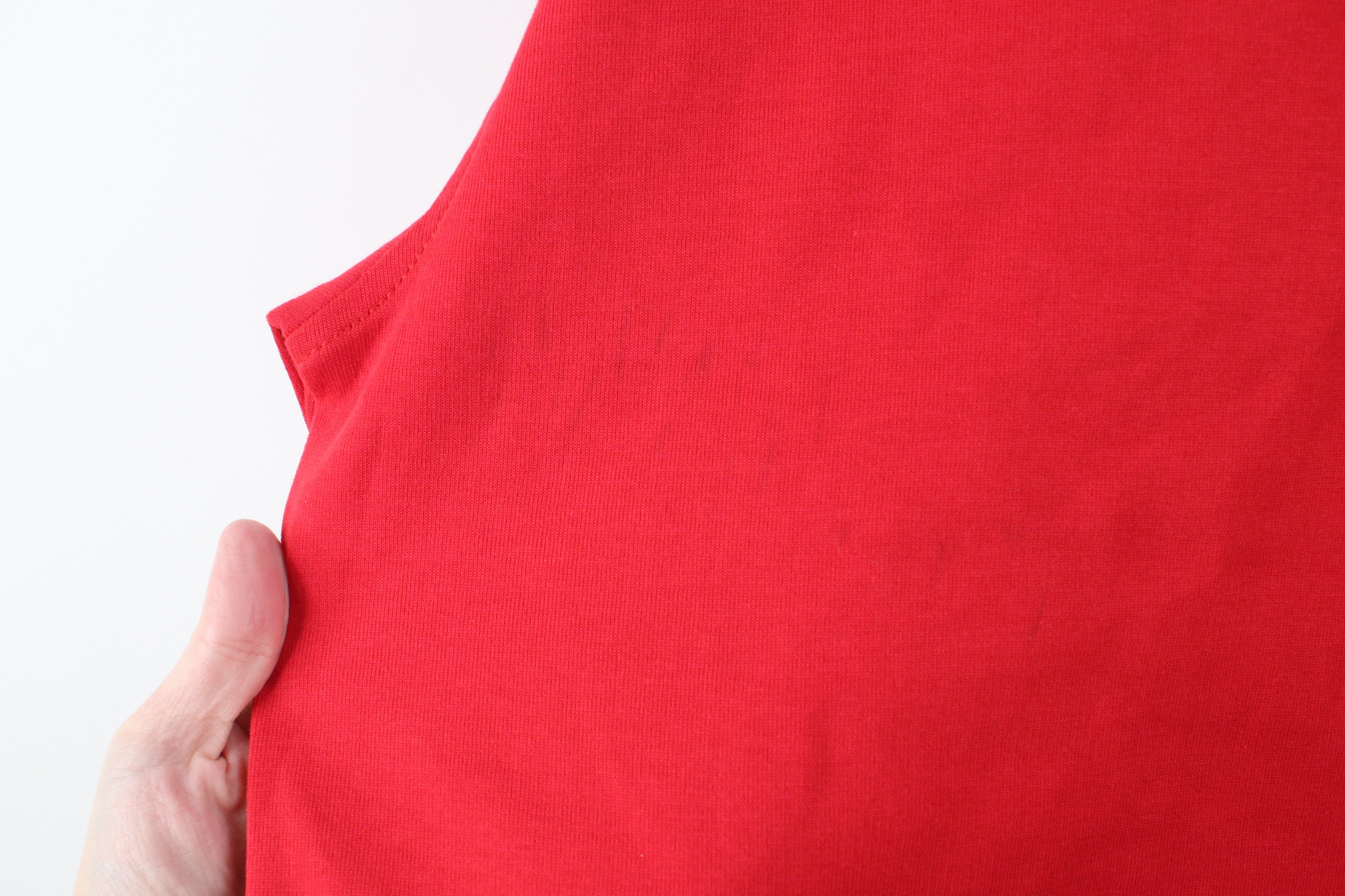 Tommy Hilfiger Deadstock Y2K Tommy Hilfiger Cotton Knit 1/4 Zip Sweater Red Size US L / EU 52-54 / 3 - 9 Thumbnail