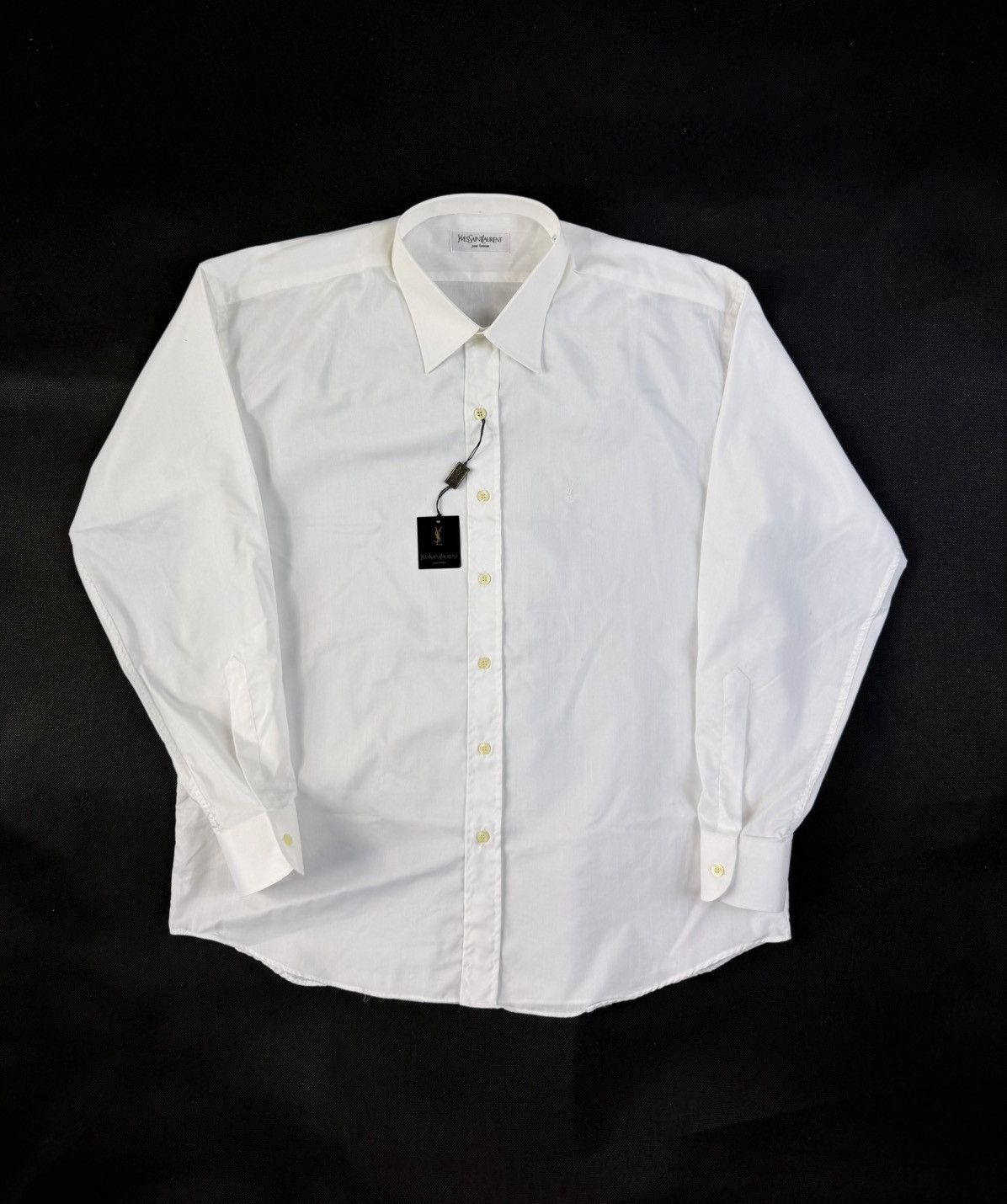 Yves Saint Laurent Yves Saint Laurent Shirt New With Tags White Small Logo Size US XL / EU 56 / 4 - 1 Thumbnail
