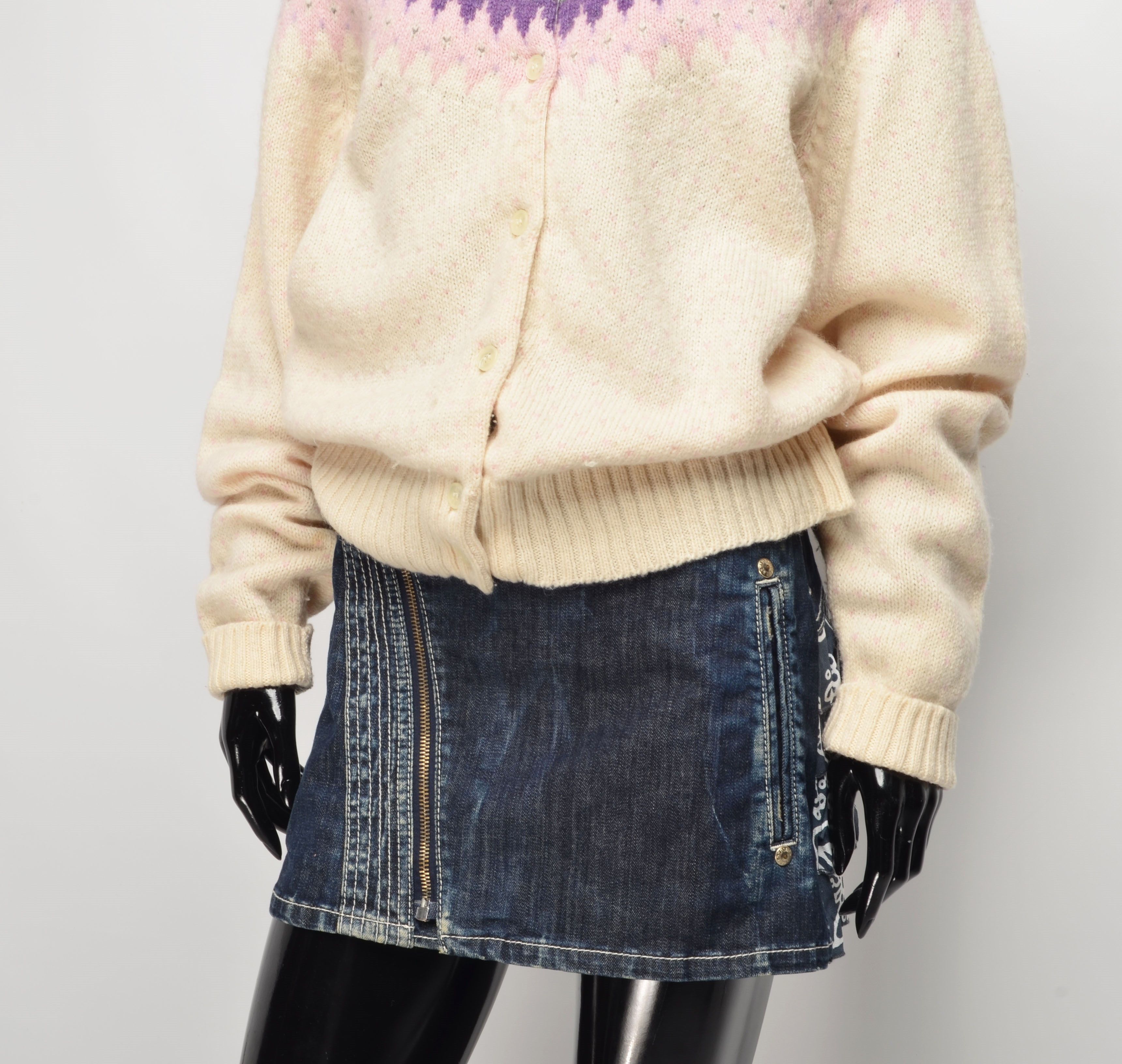 Woolrich Woolen Mills Woolrich 90's Heart's Cute Cottagecore Wool Blend Cardigan Size L / US 10 / IT 46 - 9 Thumbnail