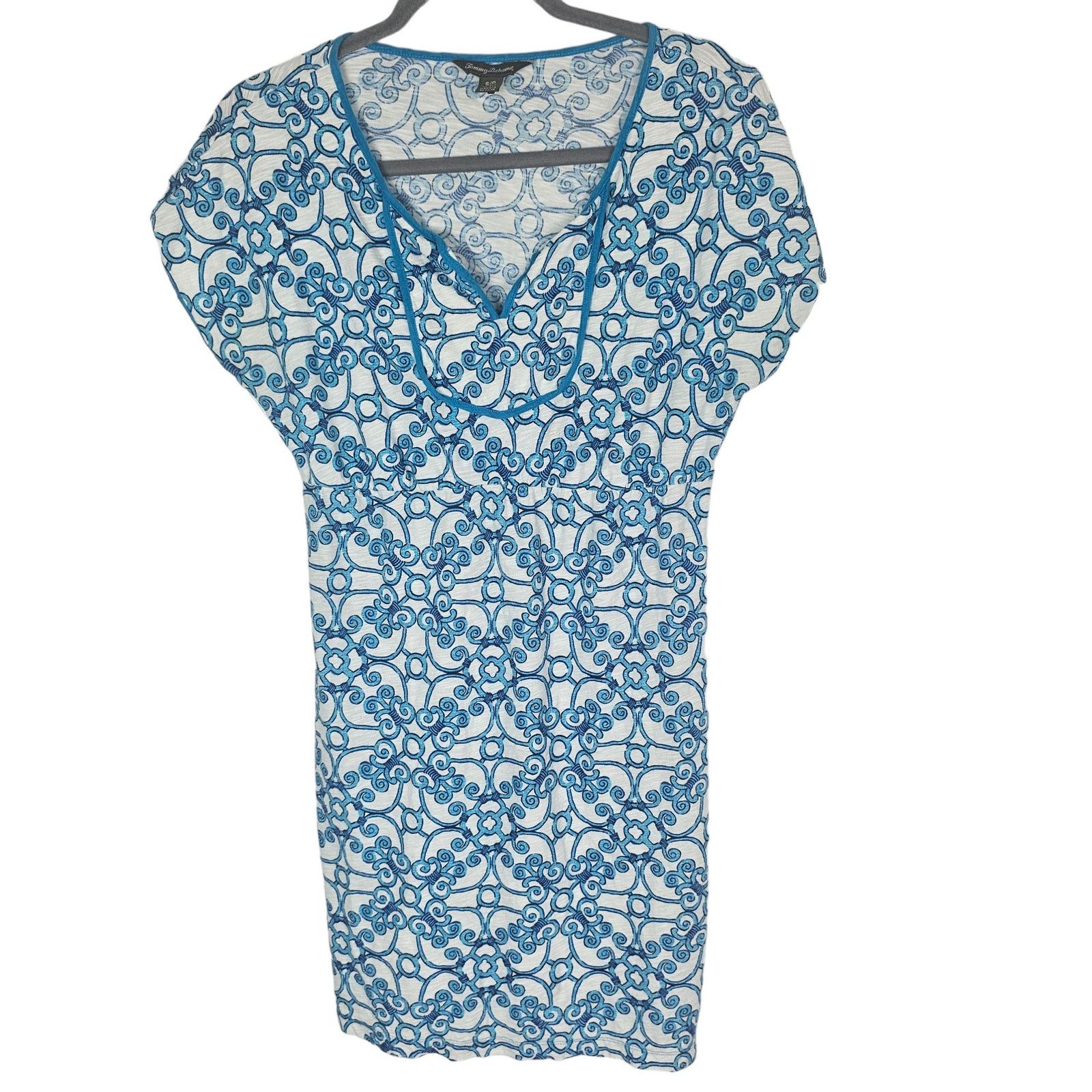 Tommy Bahama Tommy Bahama Womens Geometric Print Mini Dress Size S Resort Size S / US 4 / IT 40 - 1 Thumbnail