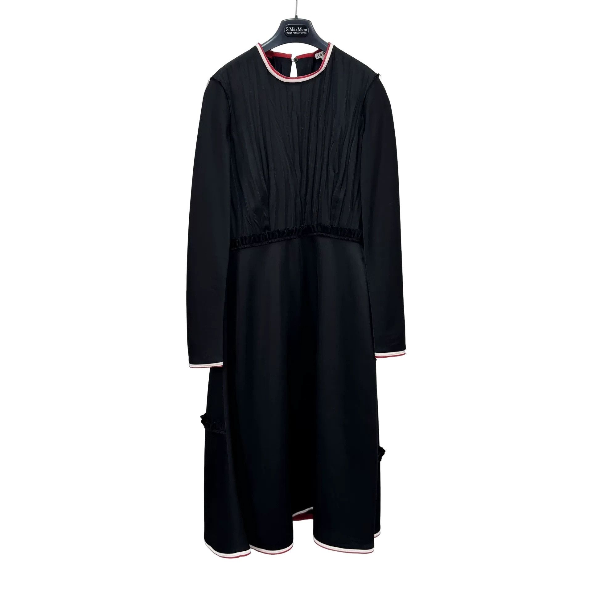 Loewe Loewe Black Acetate Midi Dress Size 36 Size XS / US 0-2 / IT 36-38 - 1 Thumbnail