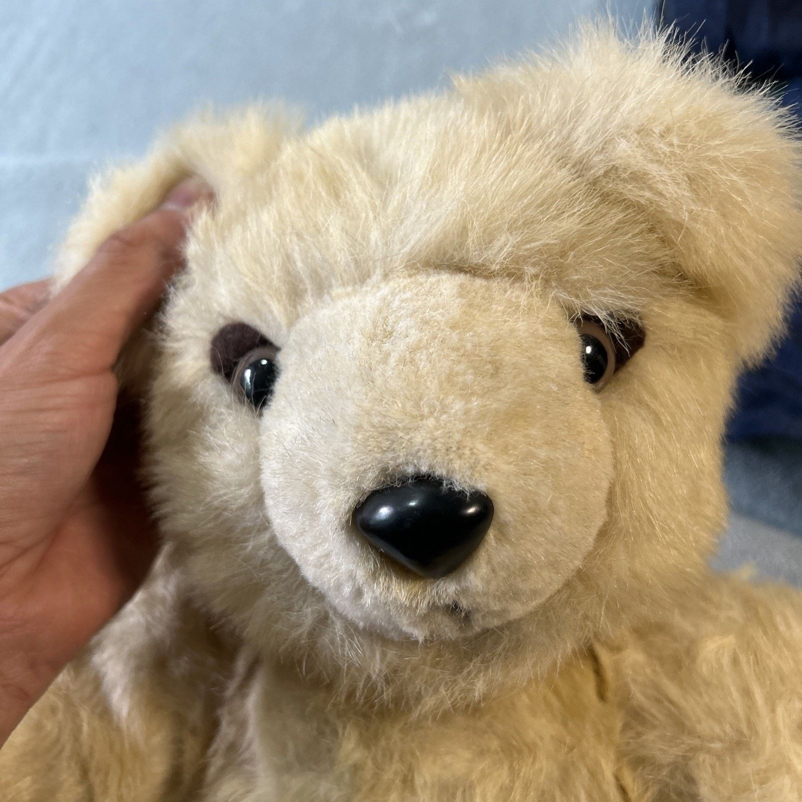 Polo Ralph Lauren VINTAGE STEIFF WHITE MOHAIR TEDDY BEAR LONG F EAR BUTTON 20" Size ONE SIZE - 13 Thumbnail