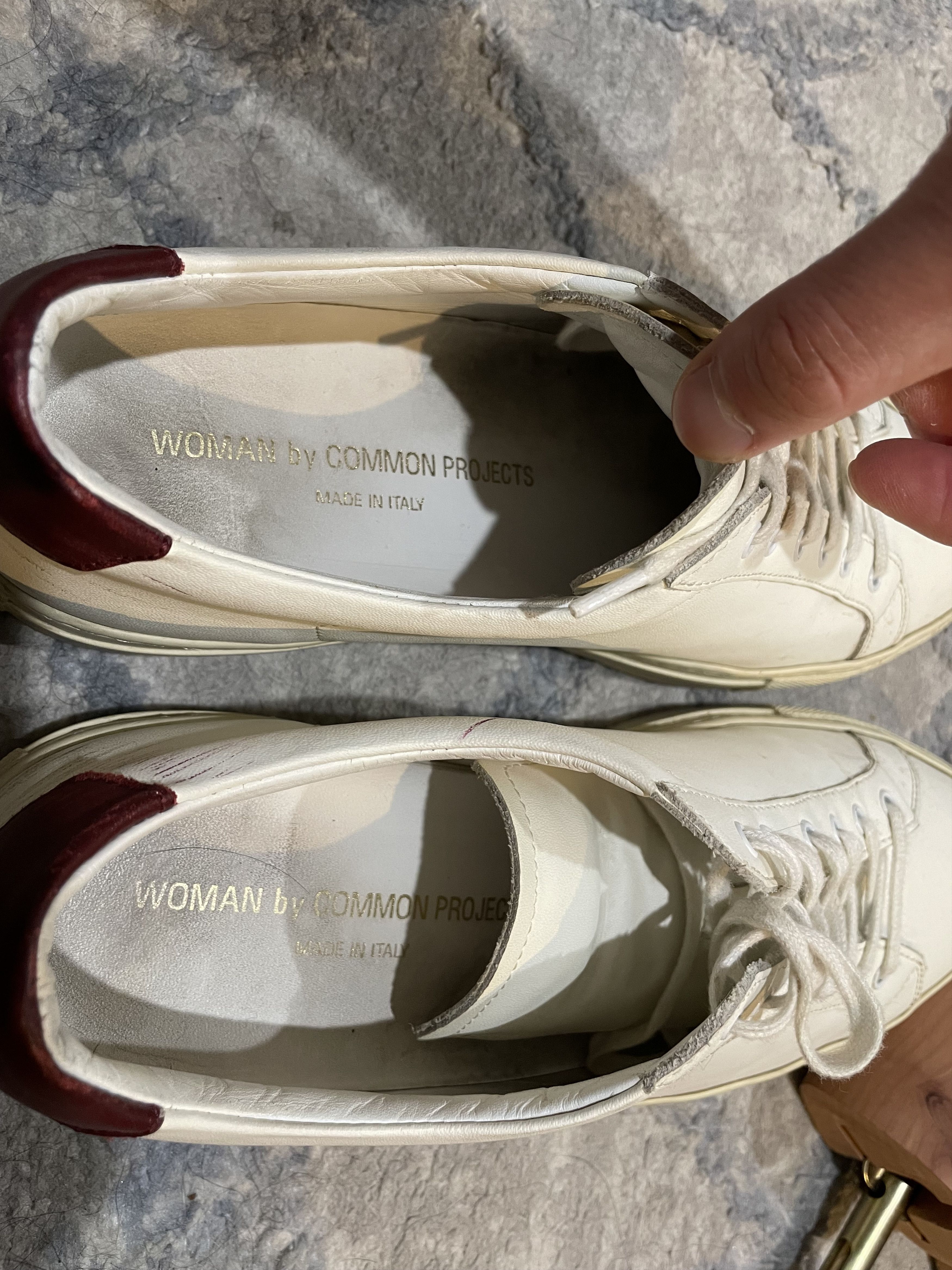 Common Projects Common Projects Achilles Retro Low White Red Size US 8 / EU 41 - 4 Thumbnail