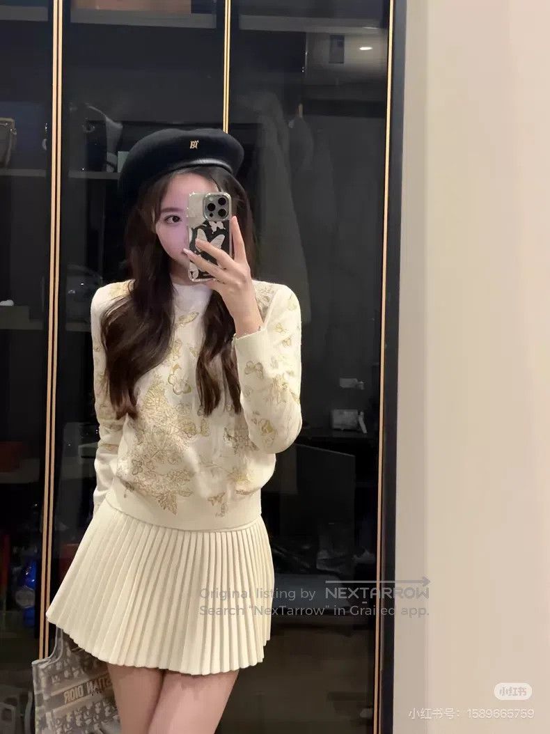 Dior Dior Golden thread butterfly sweater Size S / US 4 / IT 40 - 9 Thumbnail