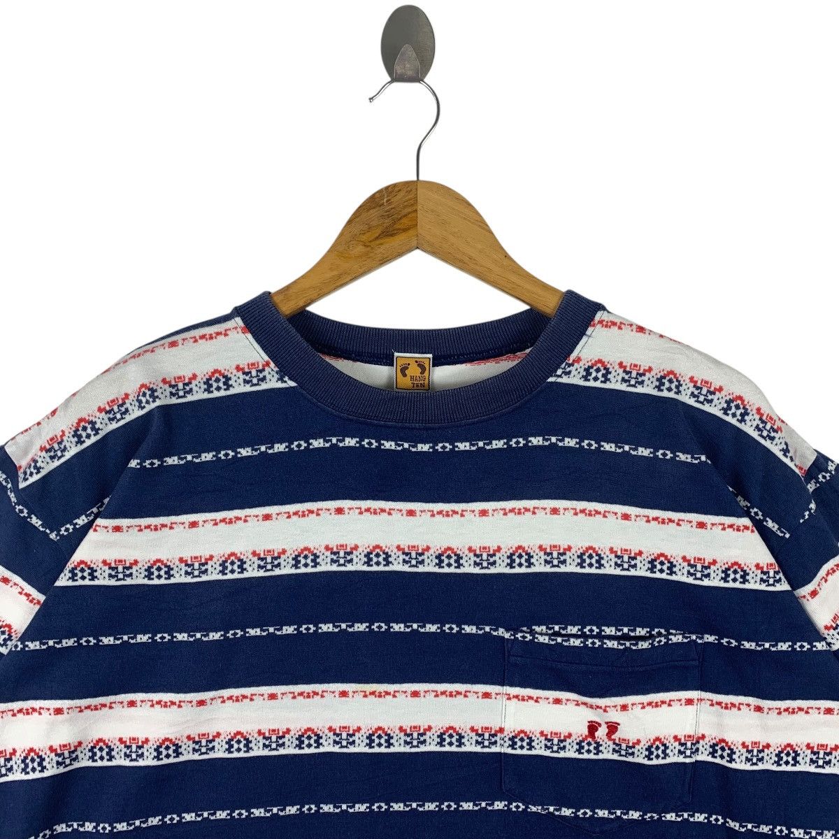 Hang Ten × Vintage Vintage HANG TEN stripe tee shirt Size US L / EU 52-54 / 3 - 2 Thumbnail